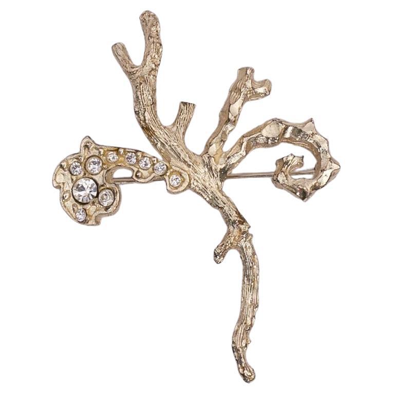 Christian Lacroix golden brooch