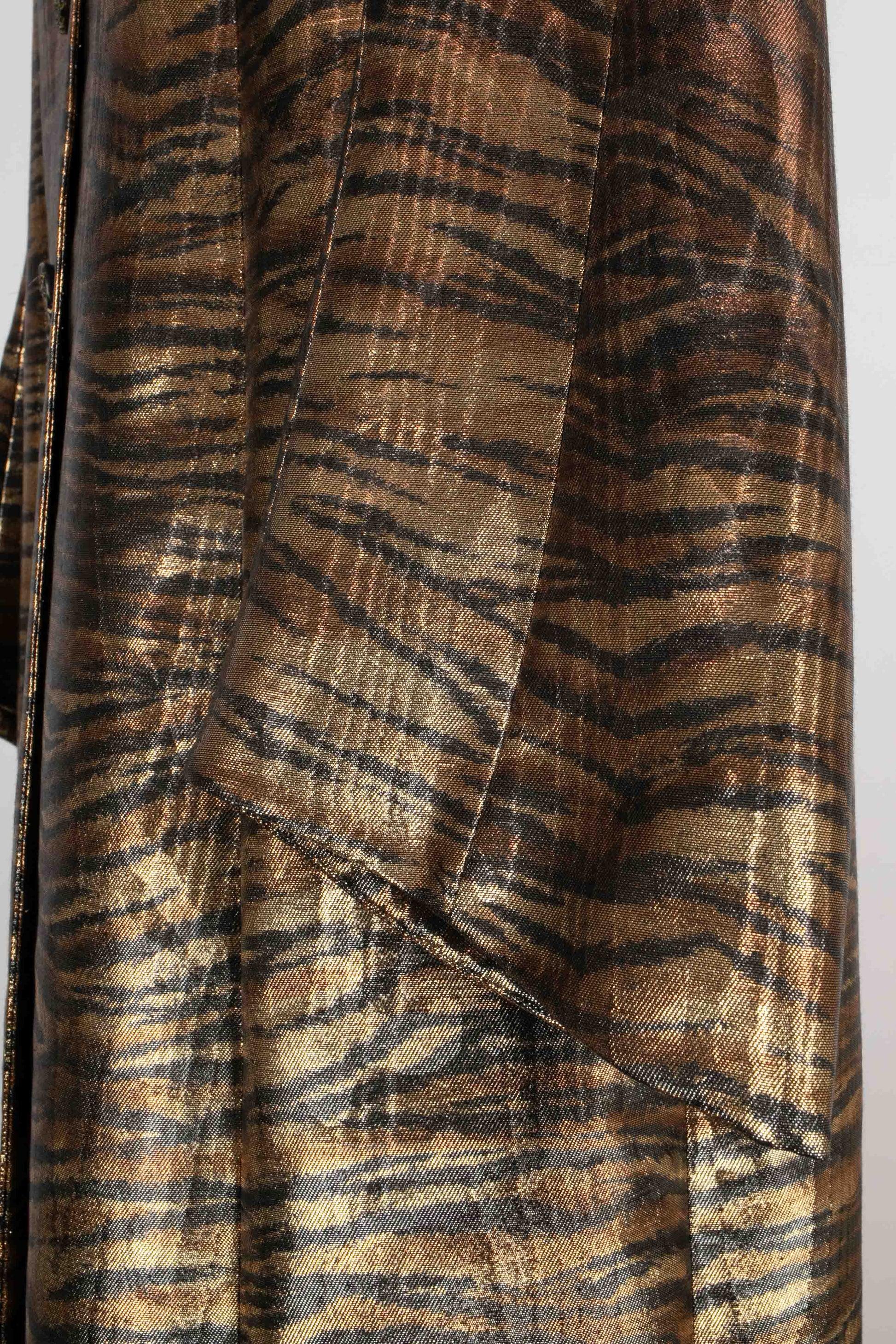 Christian Lacroix Golden-tone Lamé Coat For Sale 2