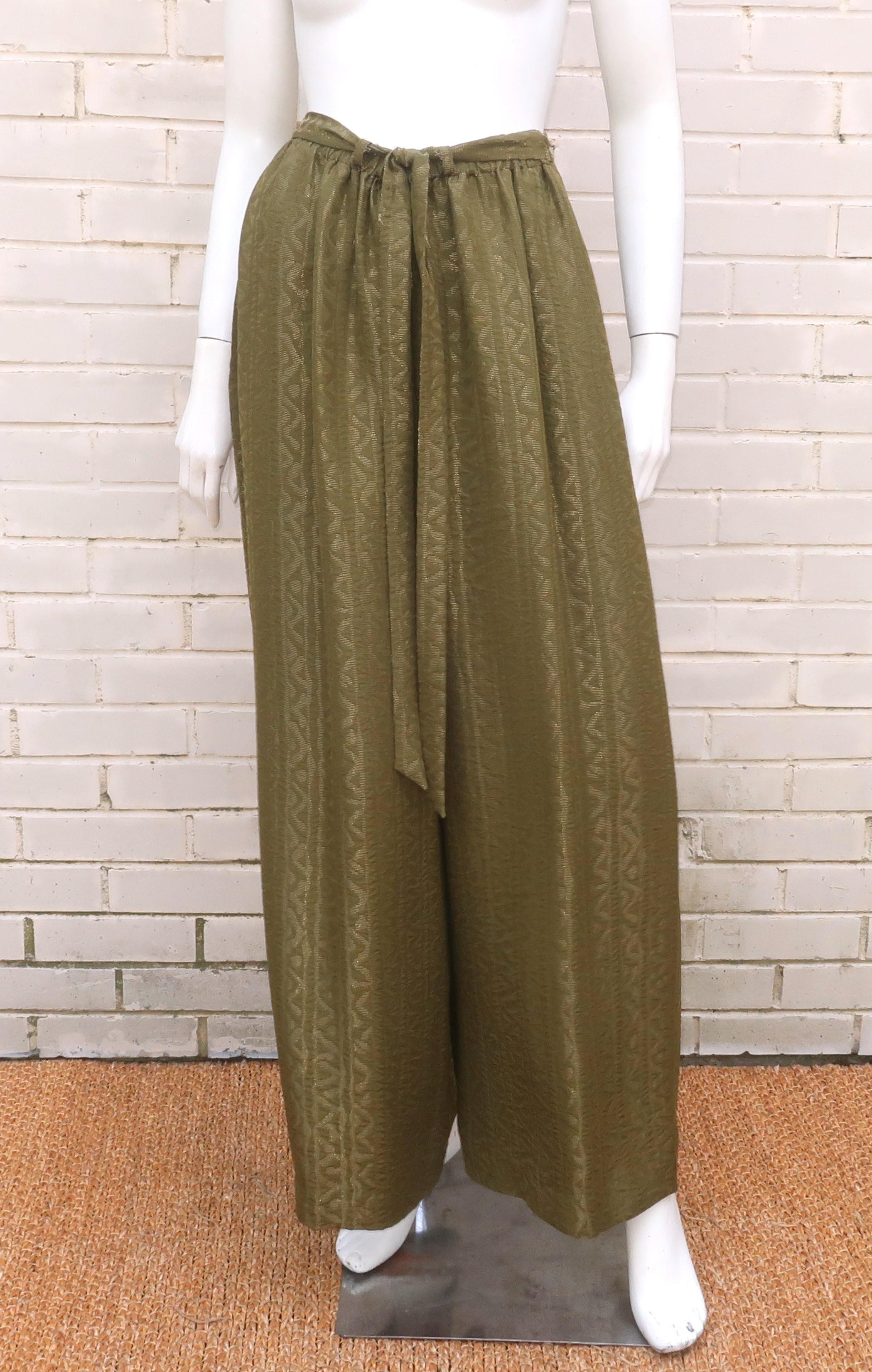 Christian Lacroix - Tailleur da sera in Greene & Greene Oro, anni '80 in vendita 5