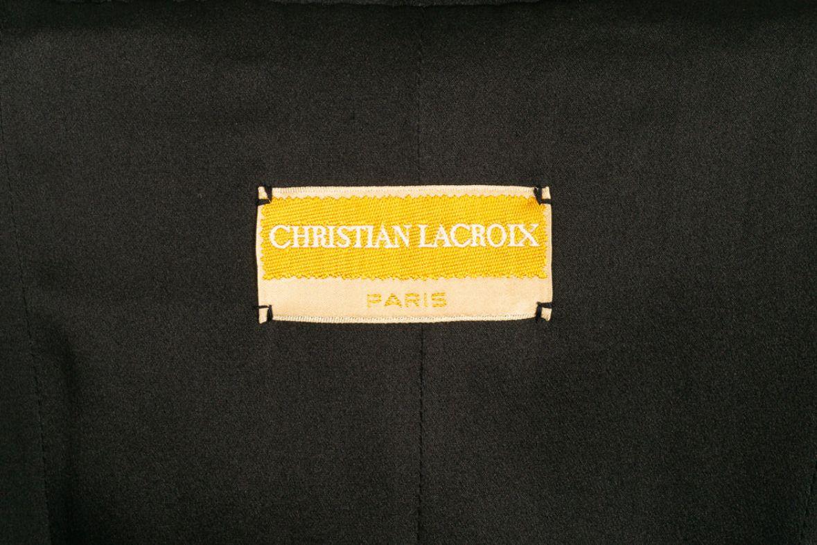 Christian Lacroix Haute Couture ensemble veste et jupe noire en vente 6