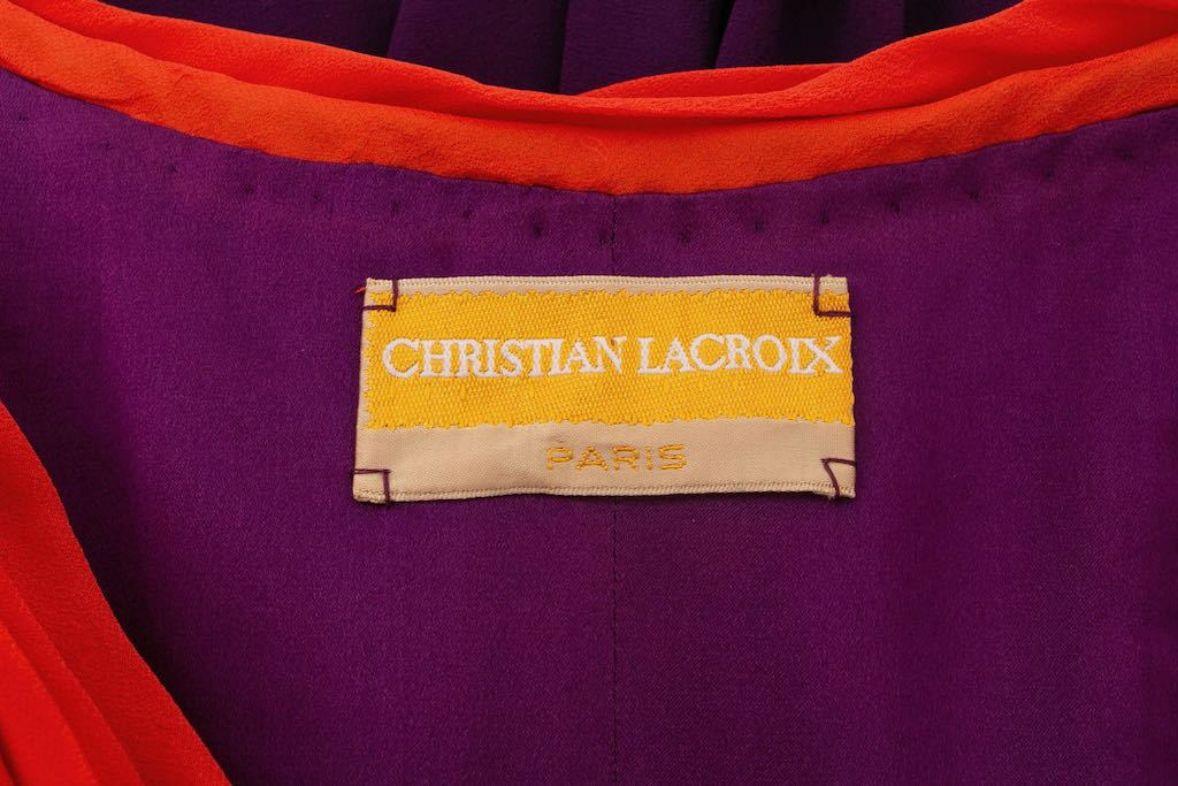 Christian Lacroix Haute Couture Chiffon Dress, Spring-Summer 1990  For Sale 7