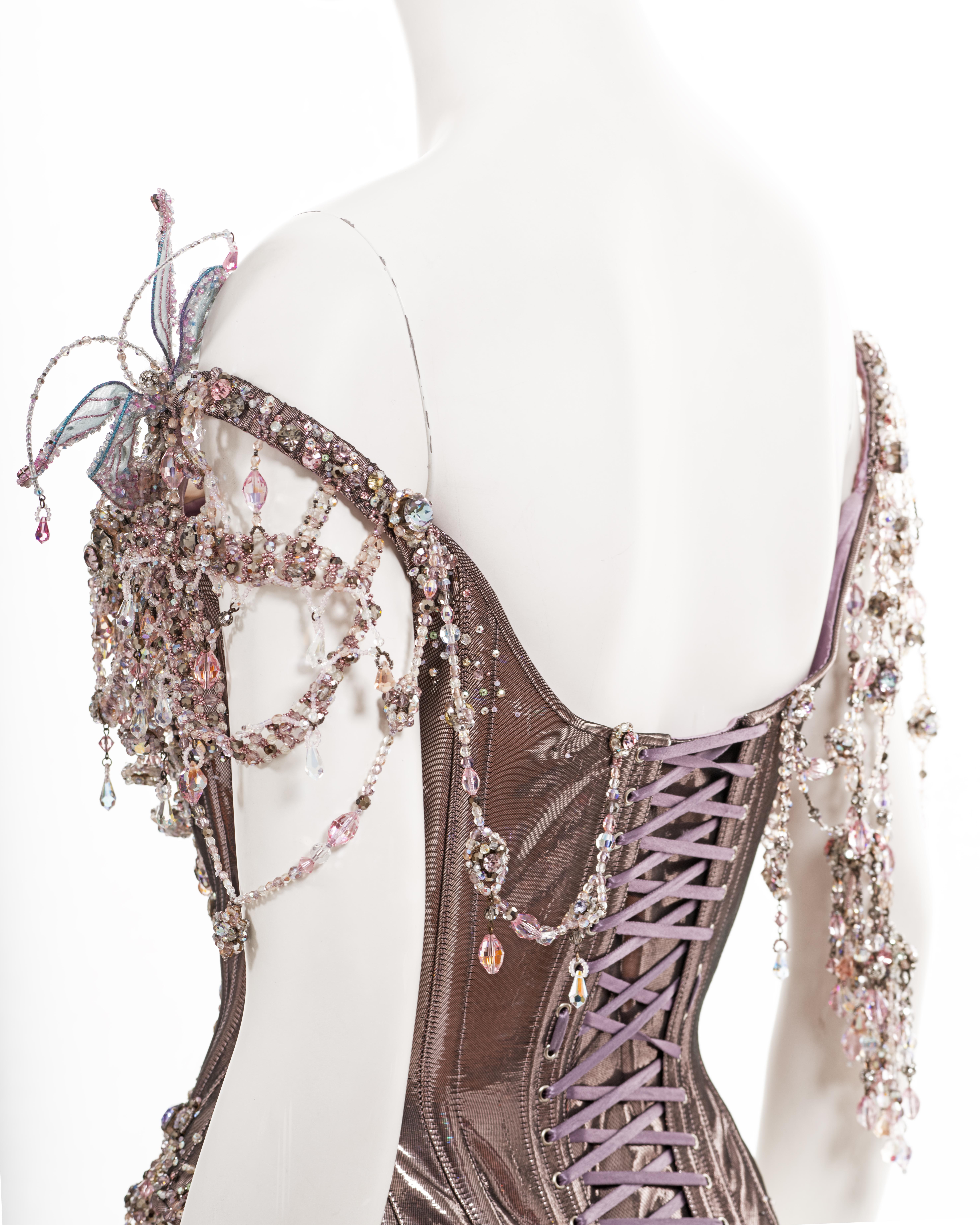 Christian Lacroix Haute Couture Crystal Adorned Mr. Pearl Corset, ss 1996 7