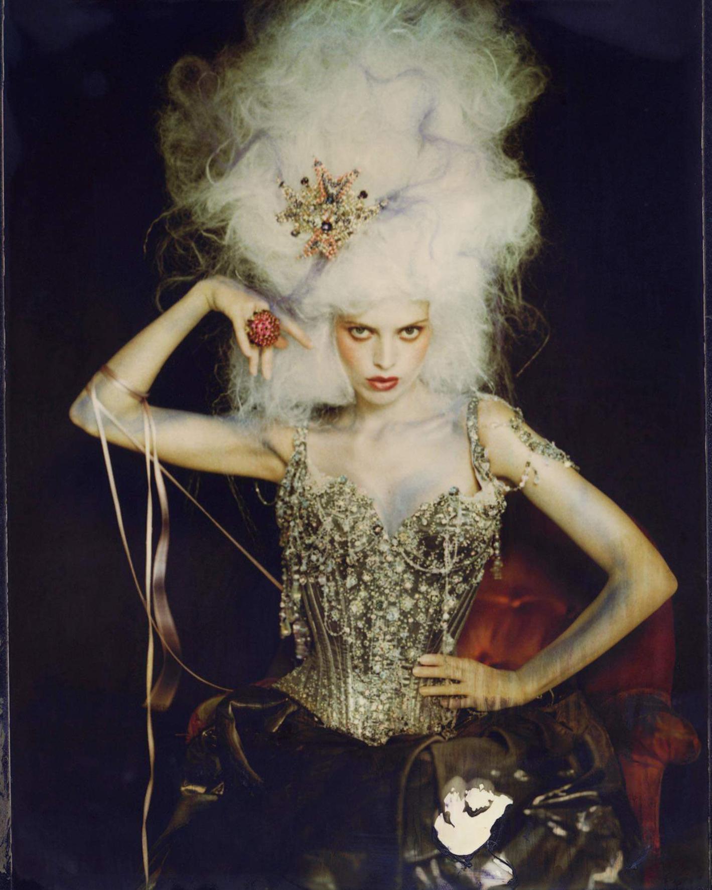 Women's Christian Lacroix Haute Couture Crystal Adorned Mr. Pearl Corset, ss 1996