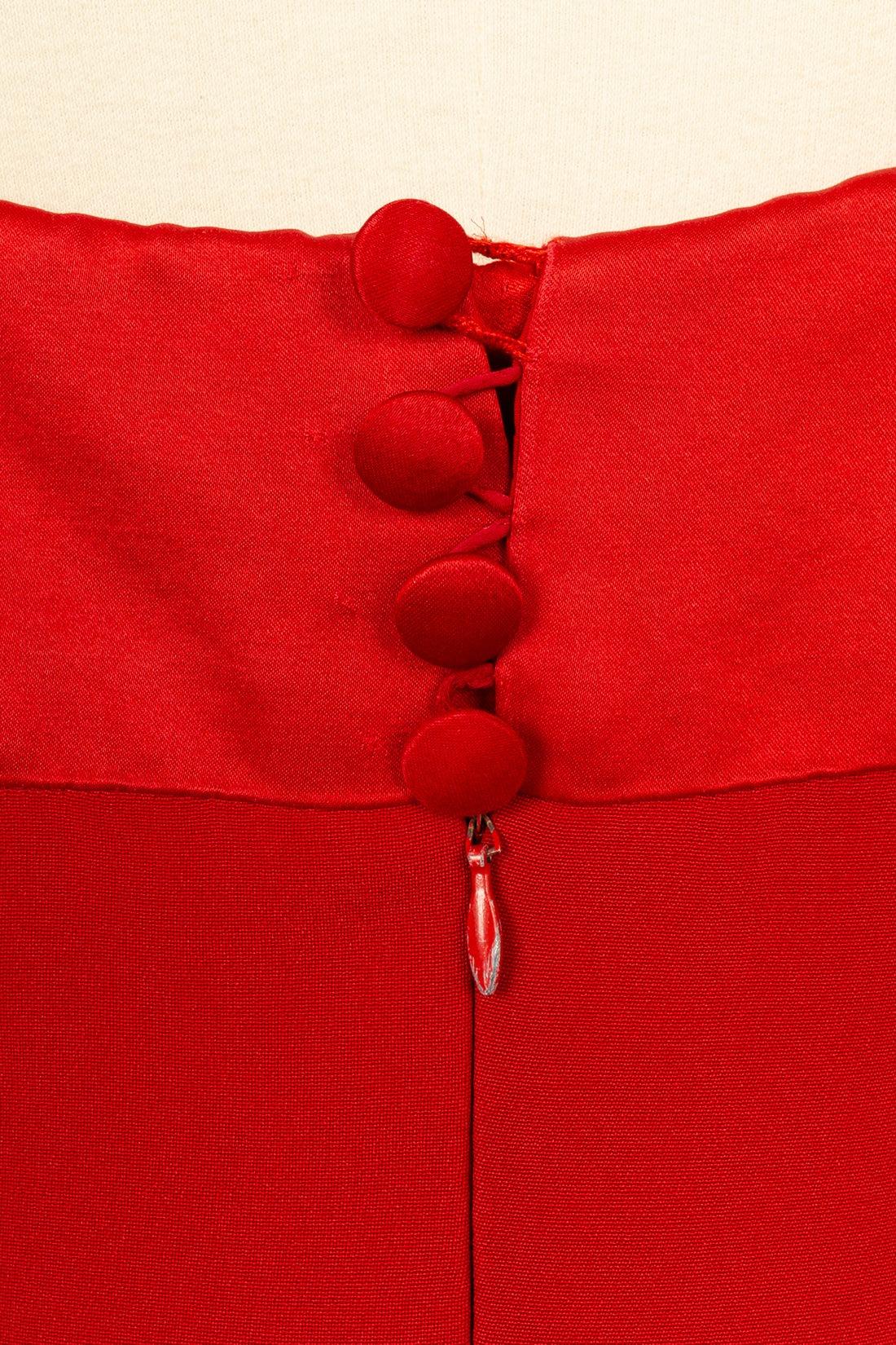 Christian Lacroix Haute Couture Kleid aus roter Seide mit Seidenfutter, 1995 im Angebot 2