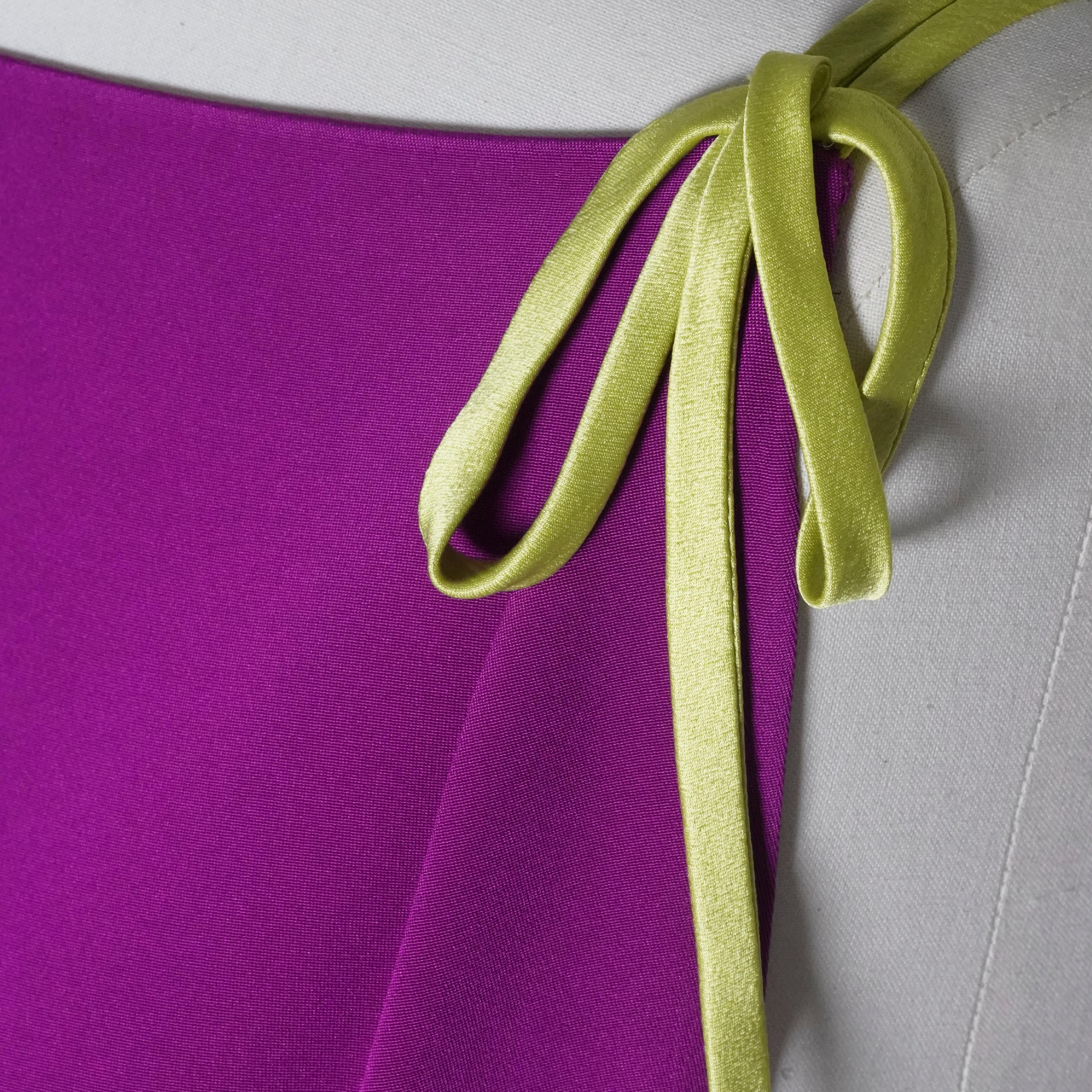 Robe en soie violette de Christian Lacroix Haute Couture, S/S 2004 Pour femmes en vente