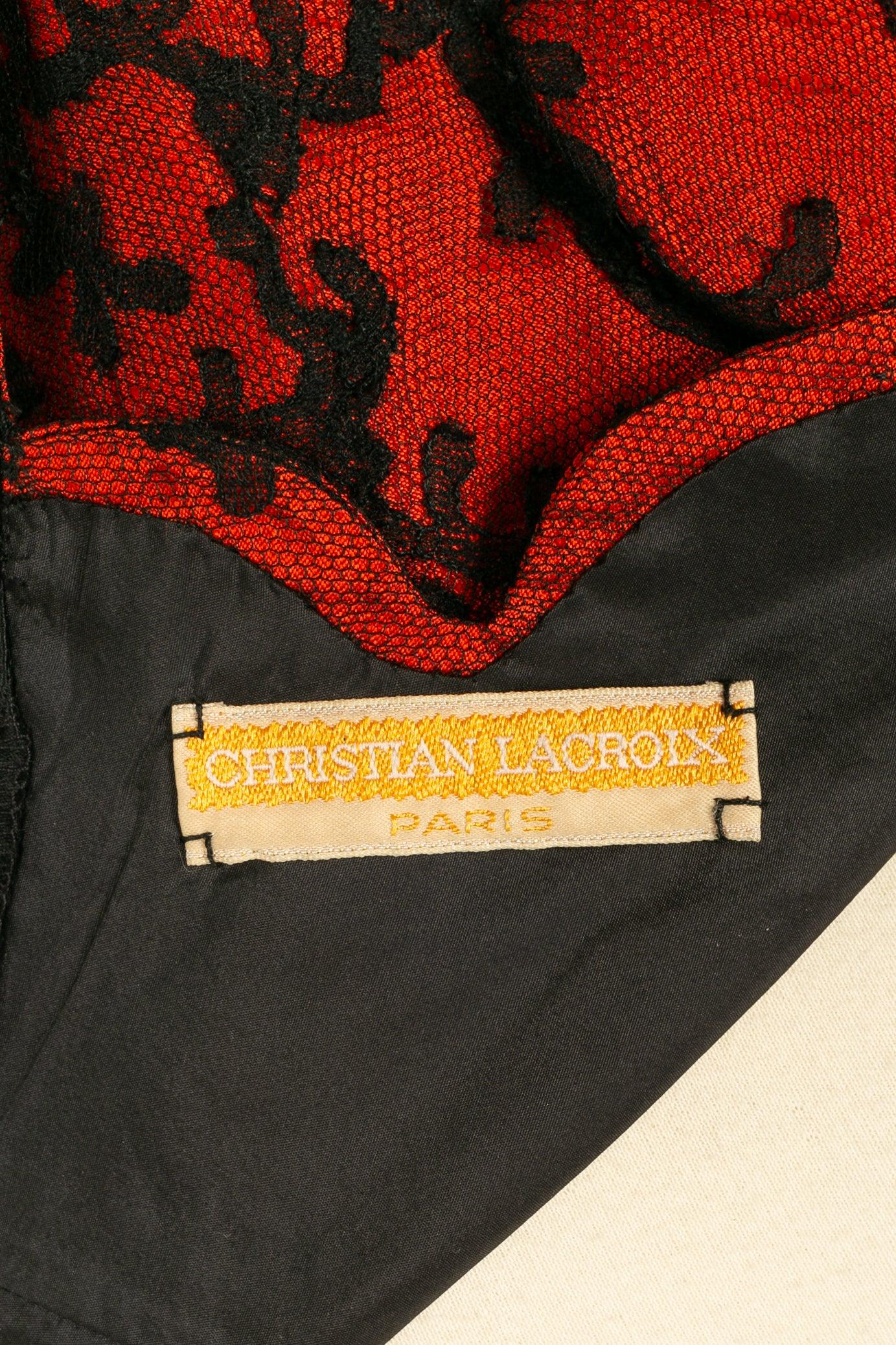 Christian Lacroix Set Haute Couture composto da giacca nera e spilla in vendita 5