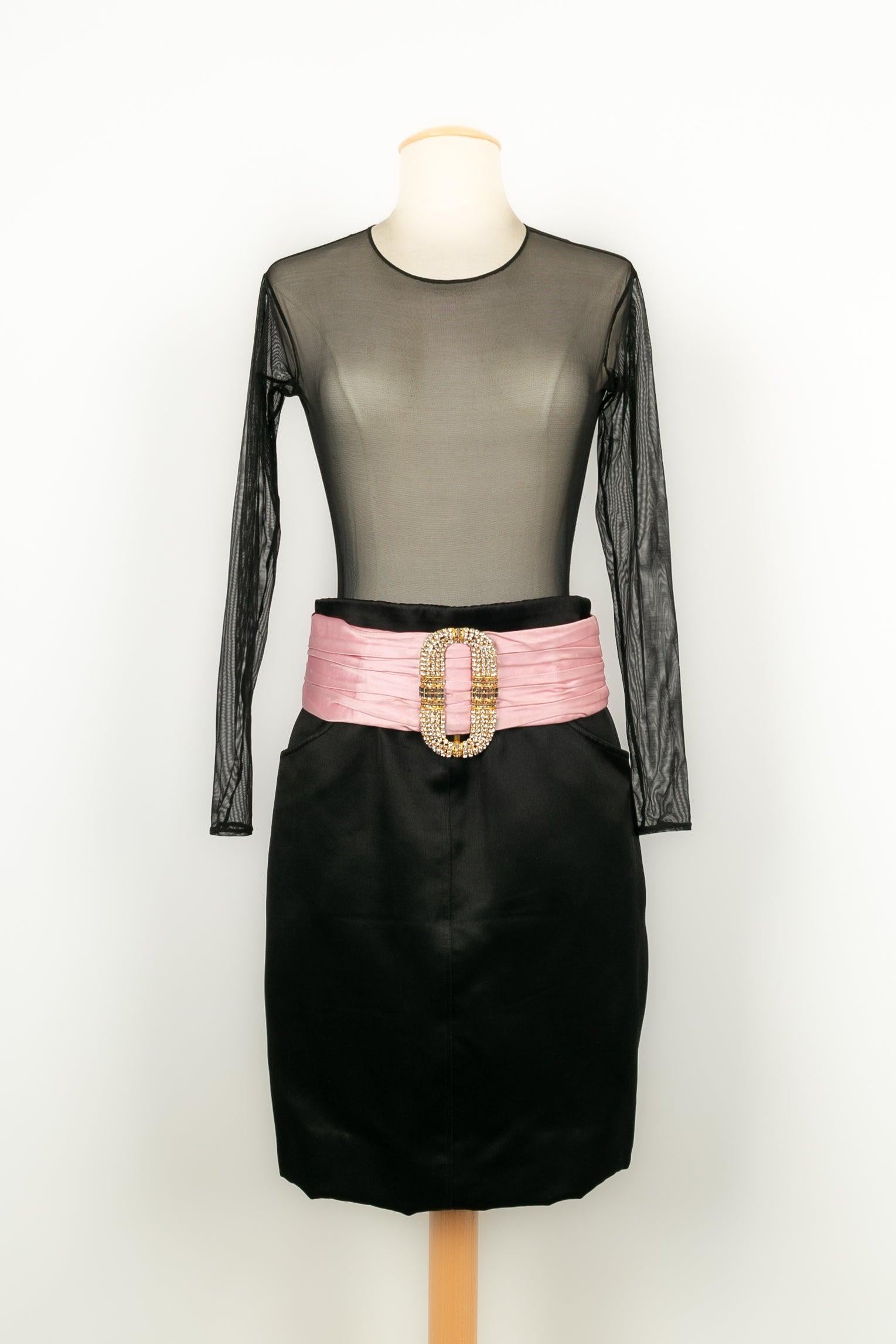 Christian Lacroix Haute Couture Set Composed of Black Velvet Jacket In Excellent Condition For Sale In SAINT-OUEN-SUR-SEINE, FR