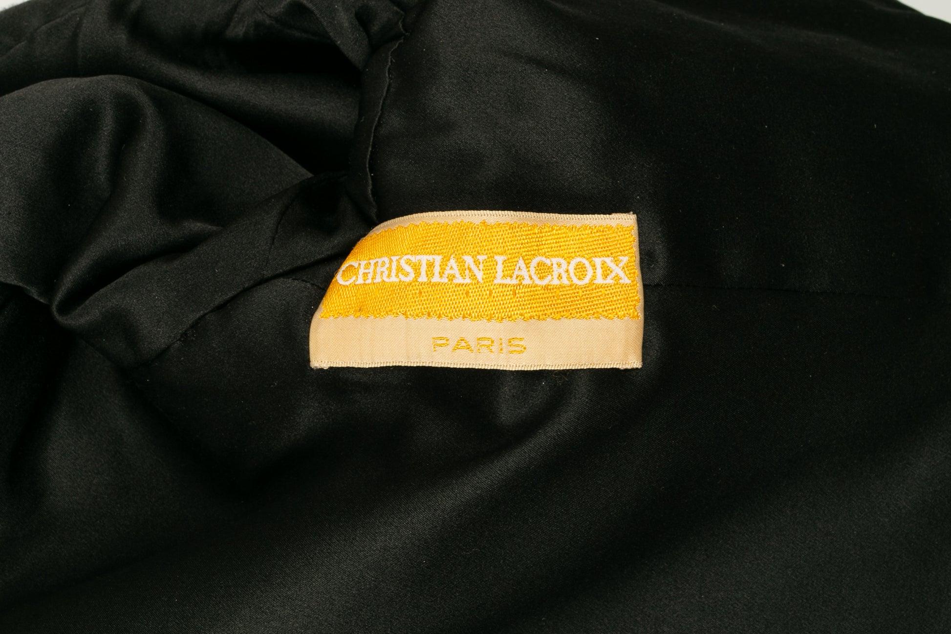 Christian Lacroix Haute Couture Set Composed of Black Velvet Jacket For Sale 3