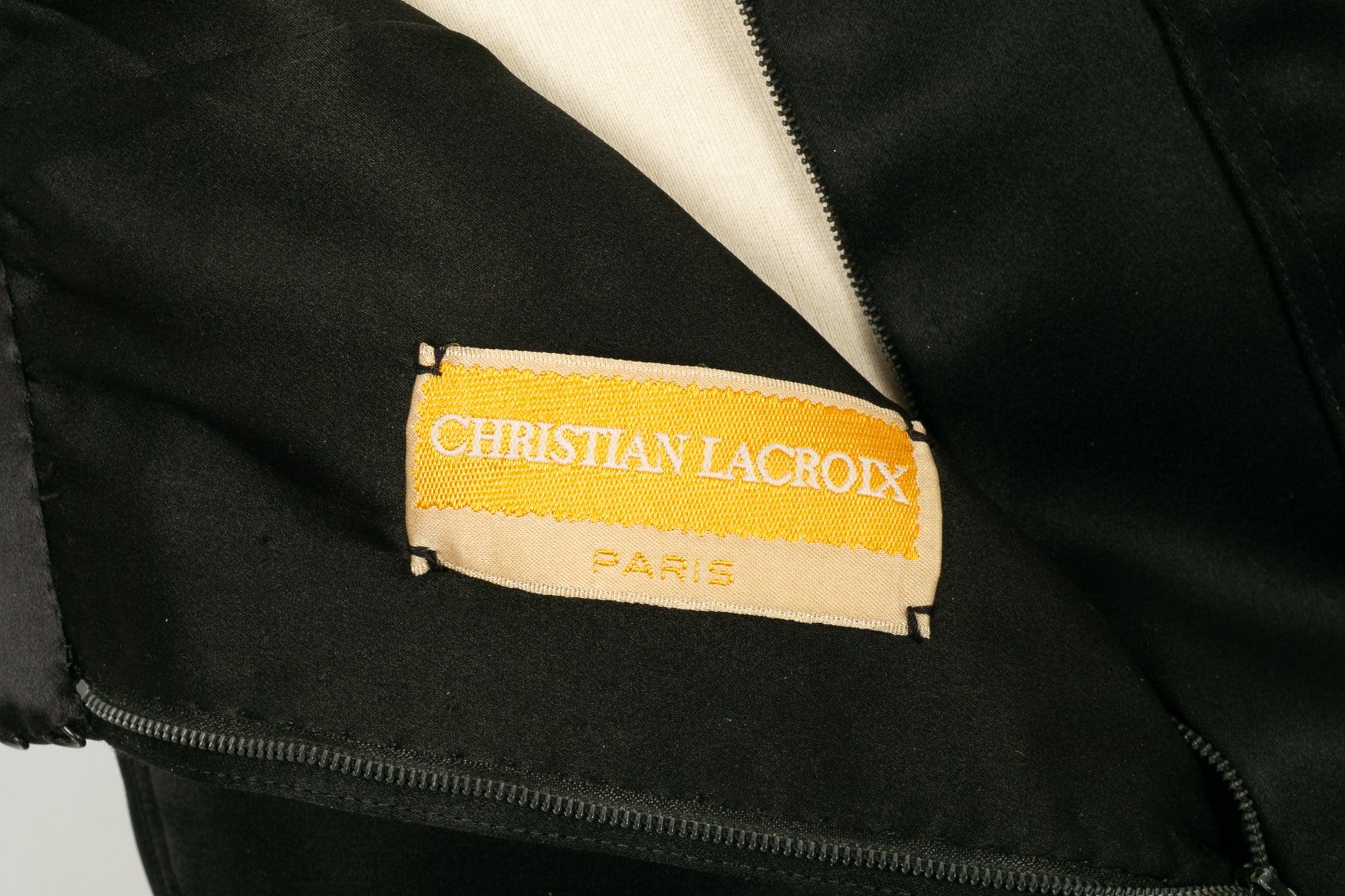 Christian Lacroix Haute Couture Set Composed of Black Velvet Jacket For Sale 5
