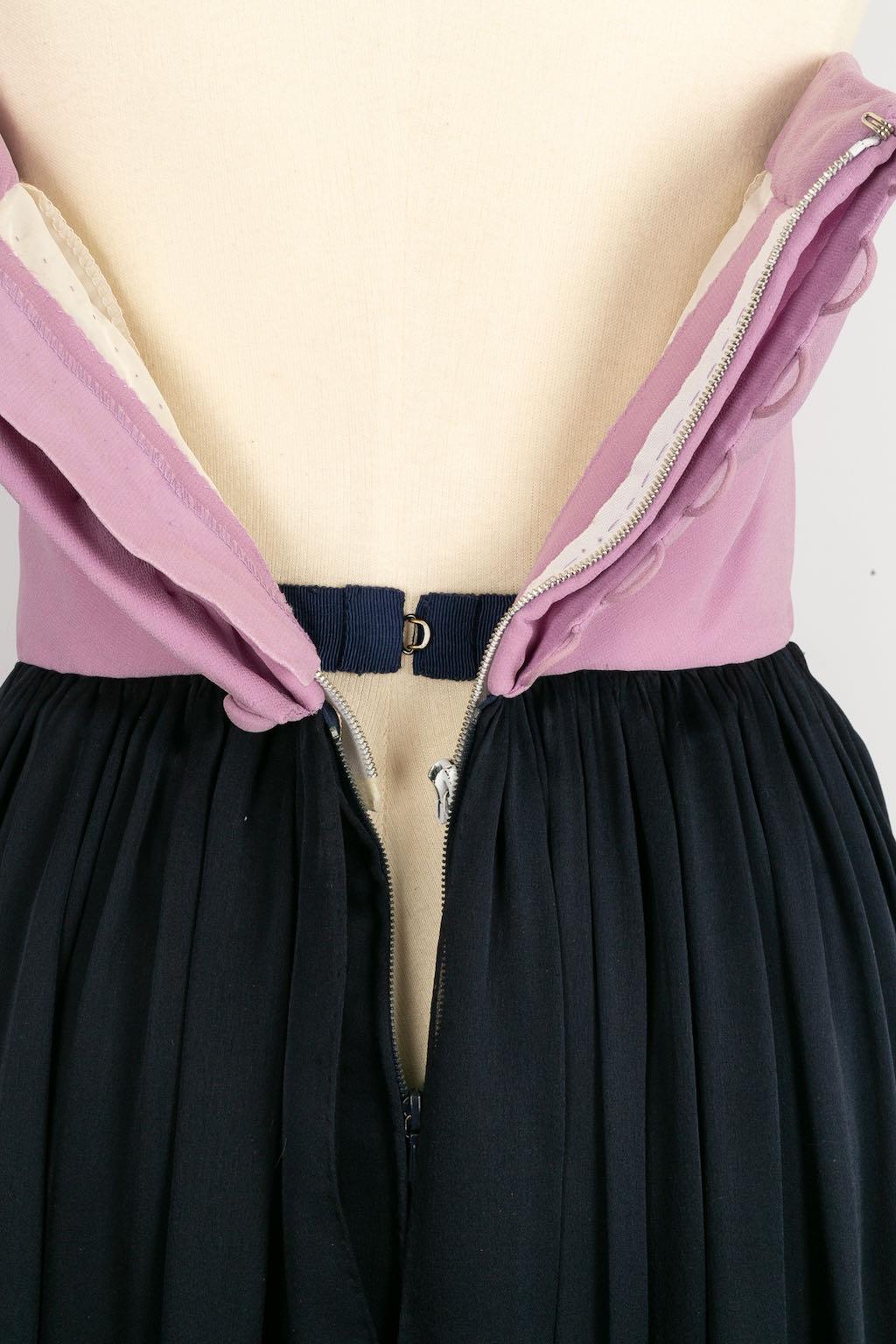 Christian Lacroix Haute Couture Two-Tone Silk Jumpsuit For Sale 2