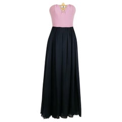 Christian Lacroix Haute Couture Tuta in seta bicolore