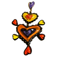 Christian Lacroix haute couture vintage  pendant  never used