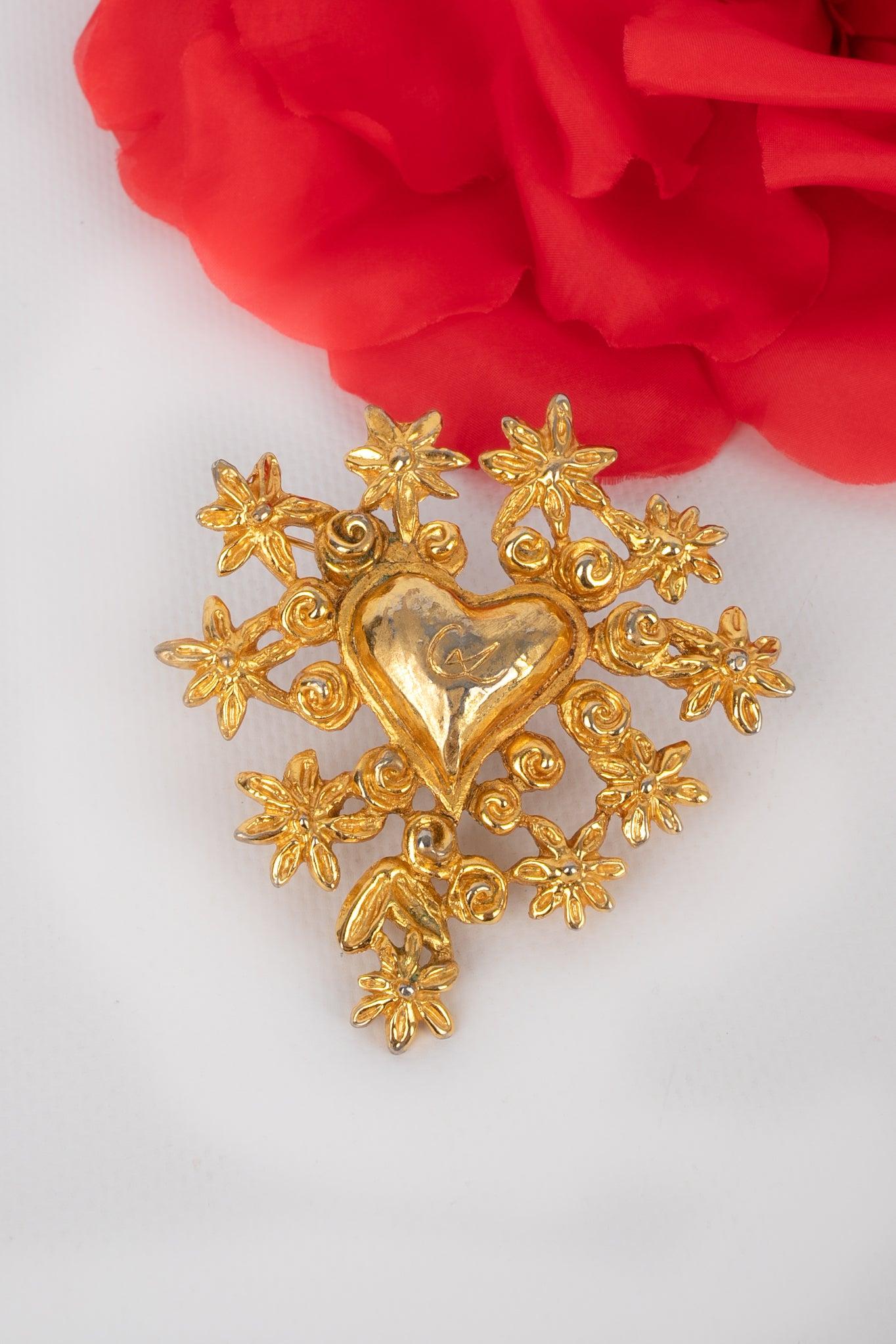 Christian Lacroix Heart Brooch, 1993 For Sale 2