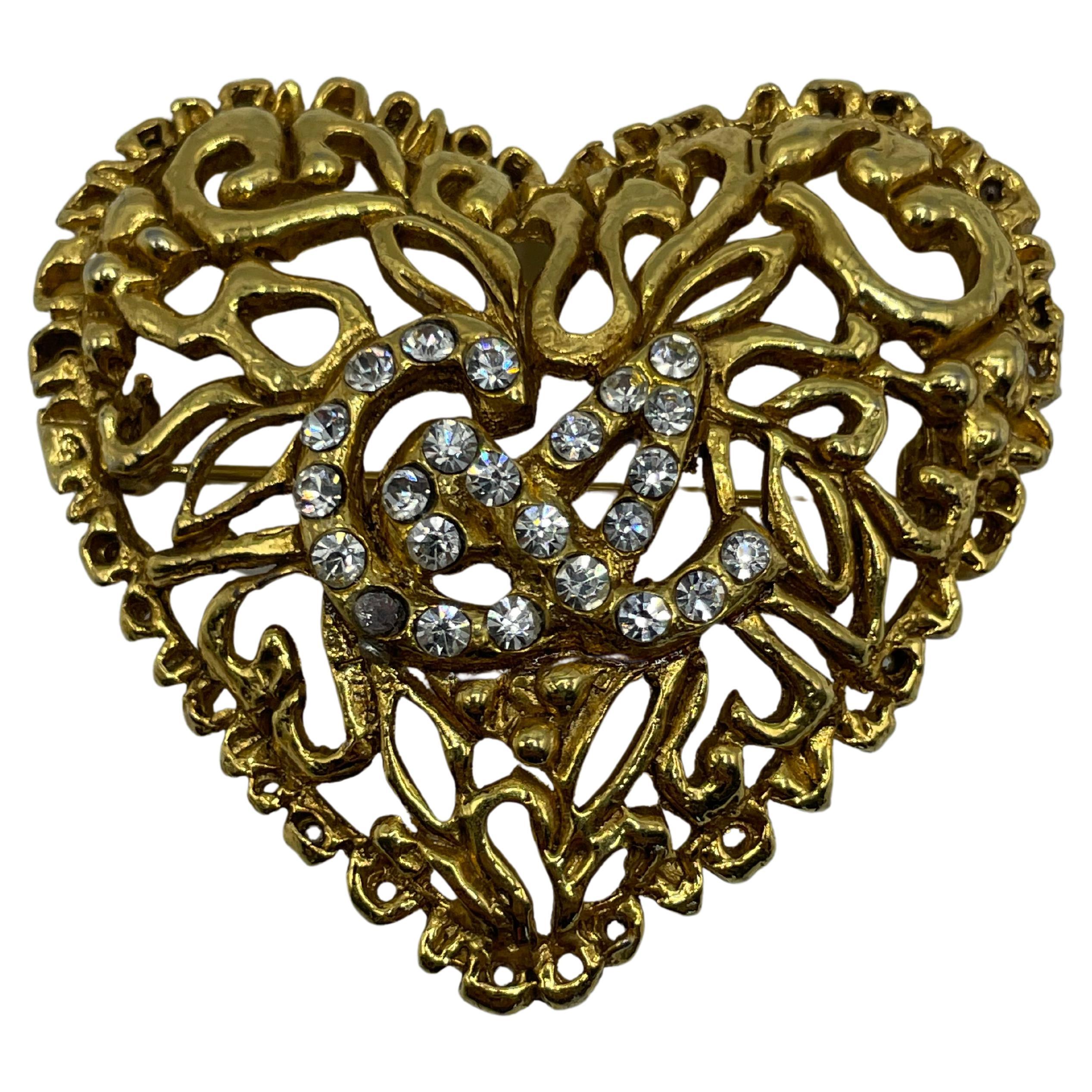 Christian Lacroix heart brooch For Sale 1