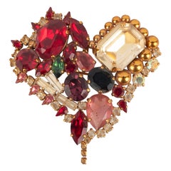 Christian Lacroix heart brooch Christian Lacroix heart brooch