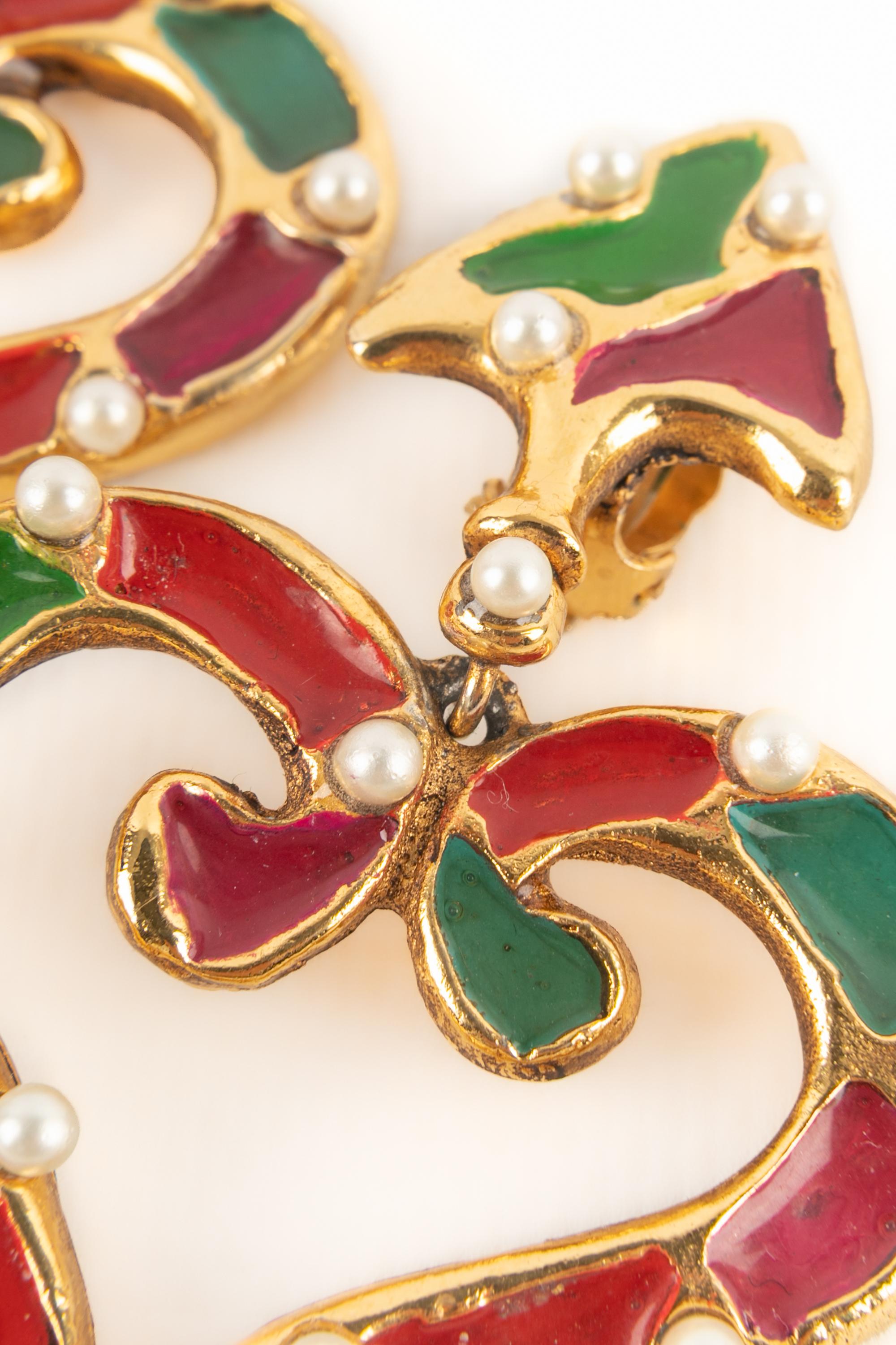 Women's Christian Lacroix heart earrings For Sale
