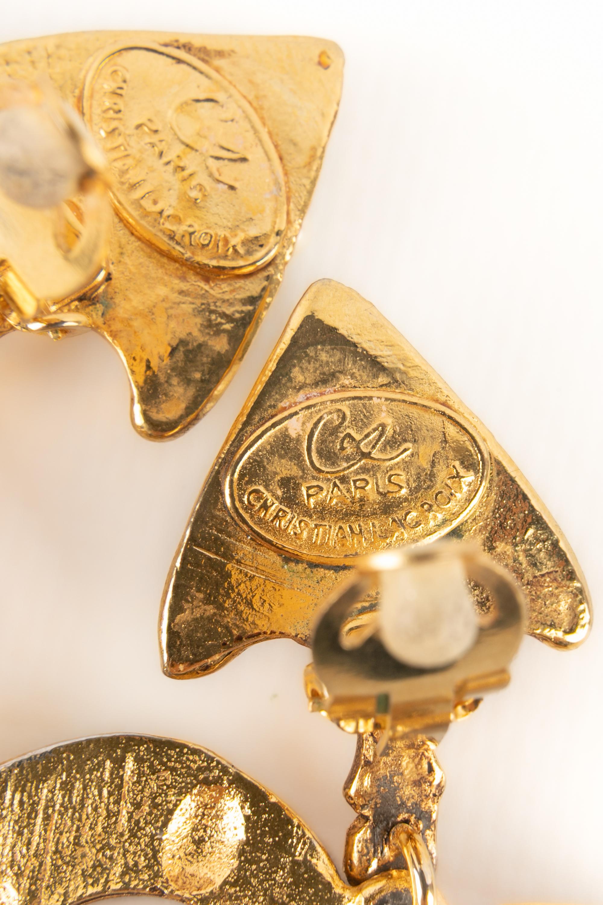Christian Lacroix heart earrings For Sale 2