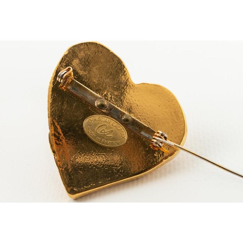 Christian Lacroix Heart-Shaped Brooch For Sale 2