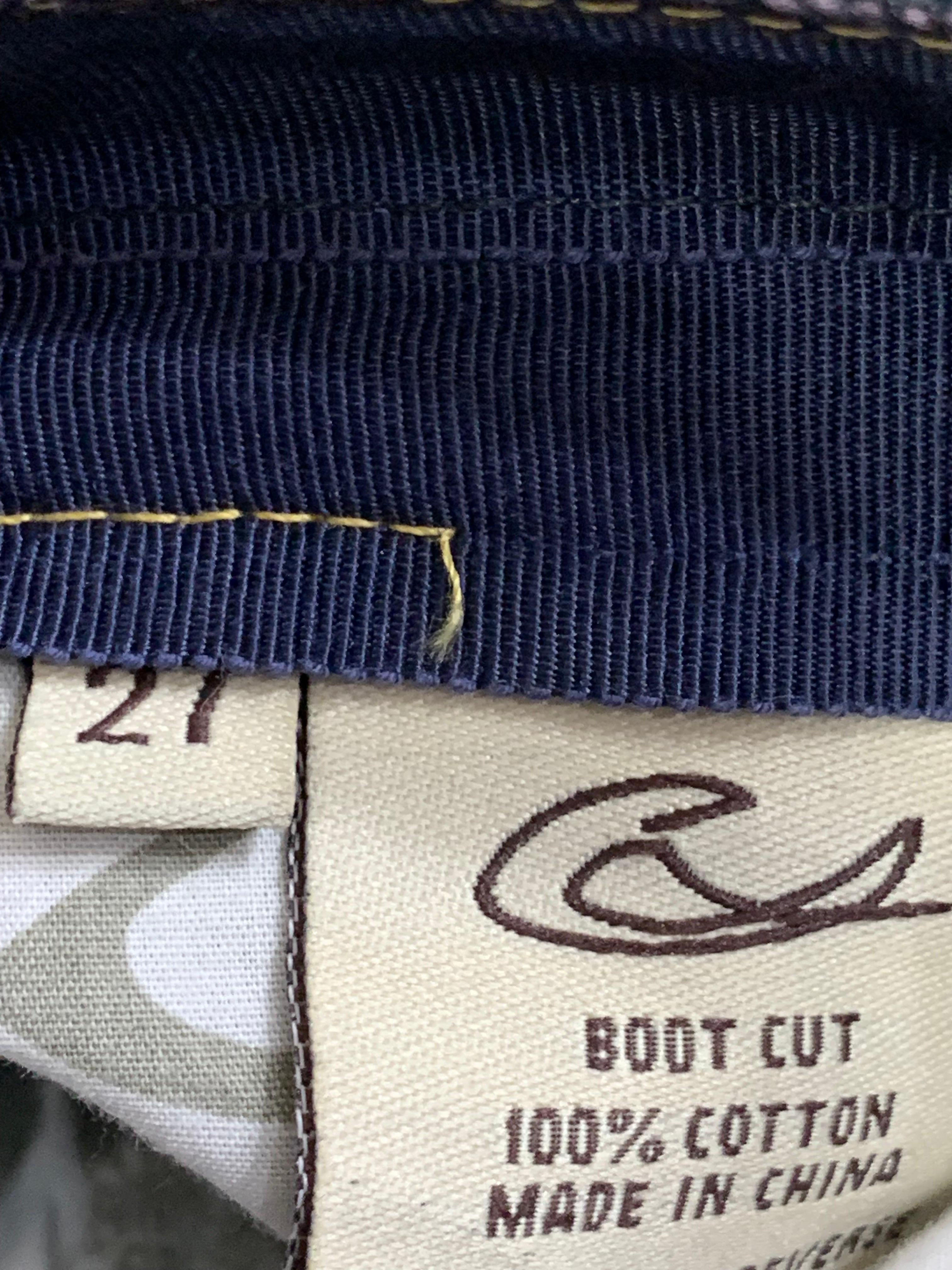 Christian Lacroix Vaqueros vaqueros desgastados Bootleg con grandes bordados y cuentas en venta 15