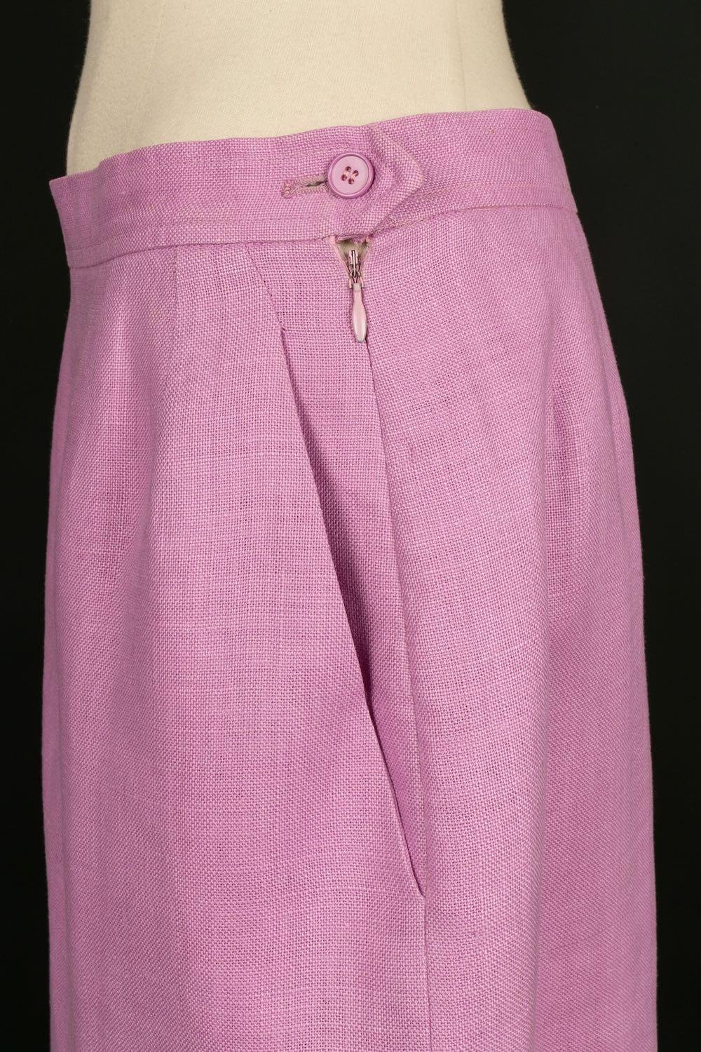 Christian Lacroix Jacket and Skirt in Mauve Suit For Sale 3