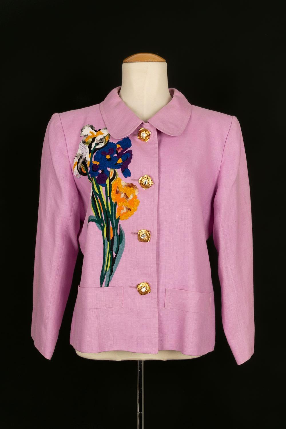 Christian Lacroix Jacket and Skirt in Mauve Suit For Sale 4
