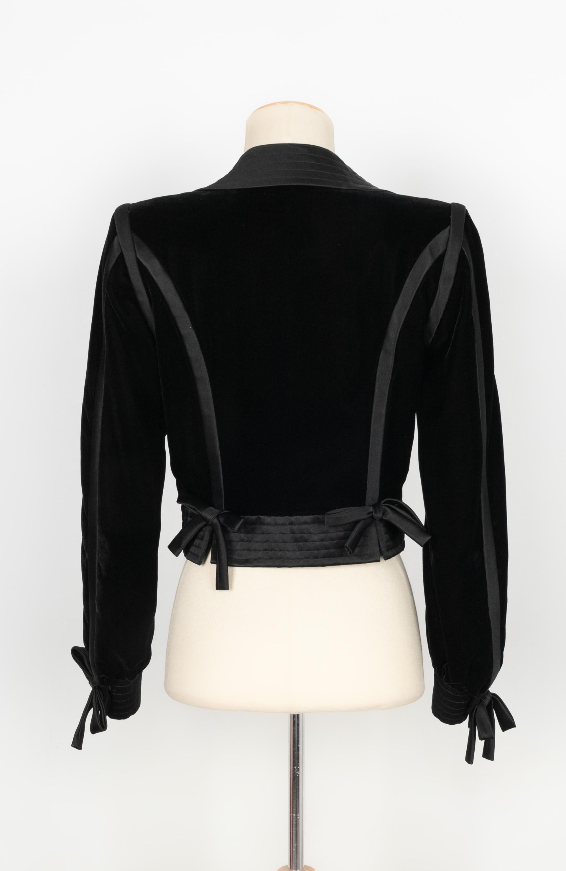Black Christian Lacroix Jacket Haute Couture For Sale