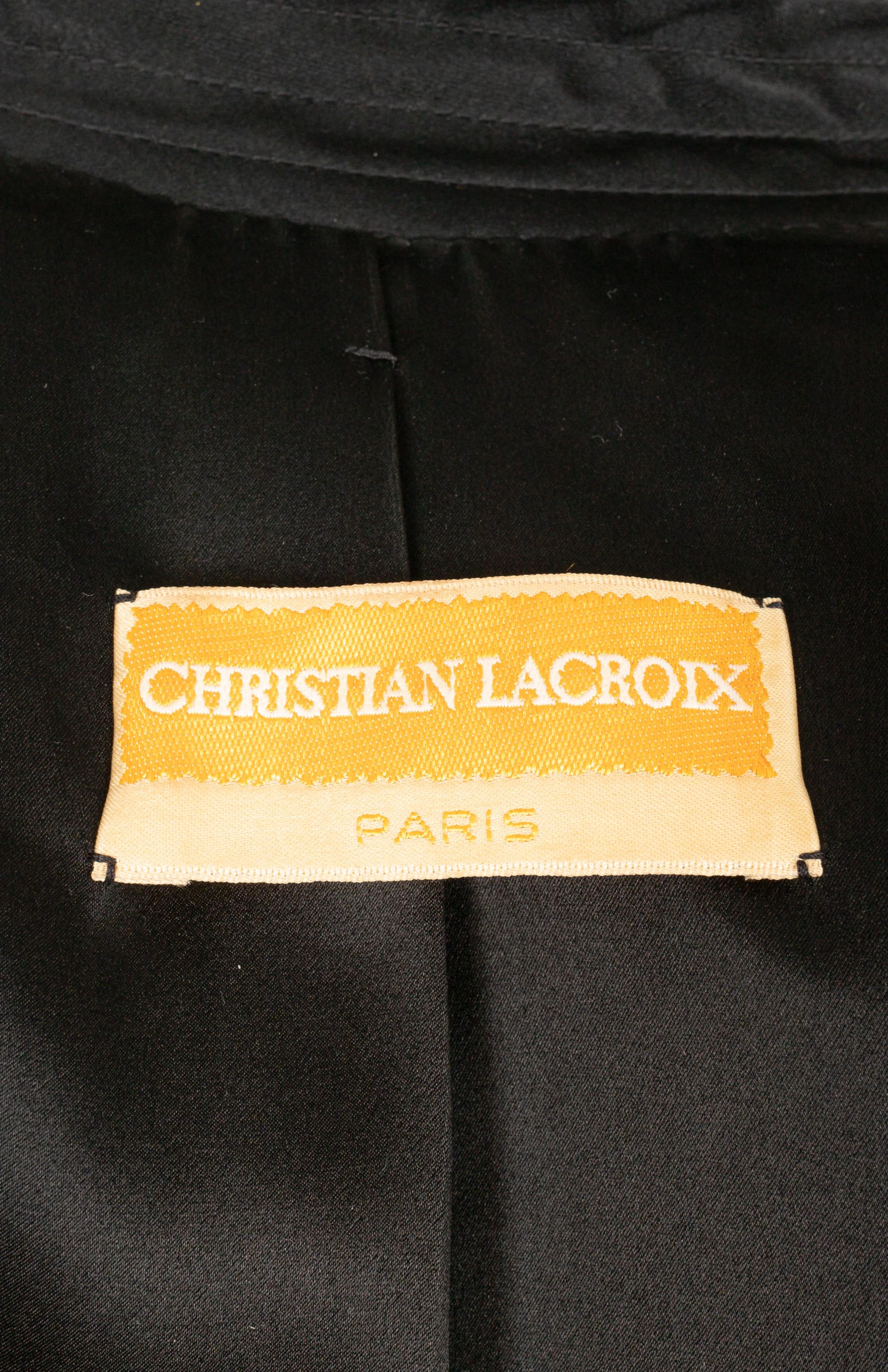 Christian Lacroix Jacket Haute Couture For Sale 3