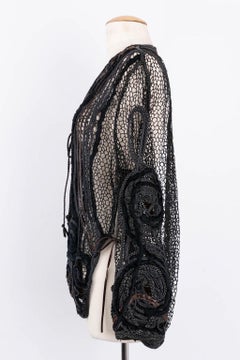 Christian Lacroix Jacket in Leather and Velvet