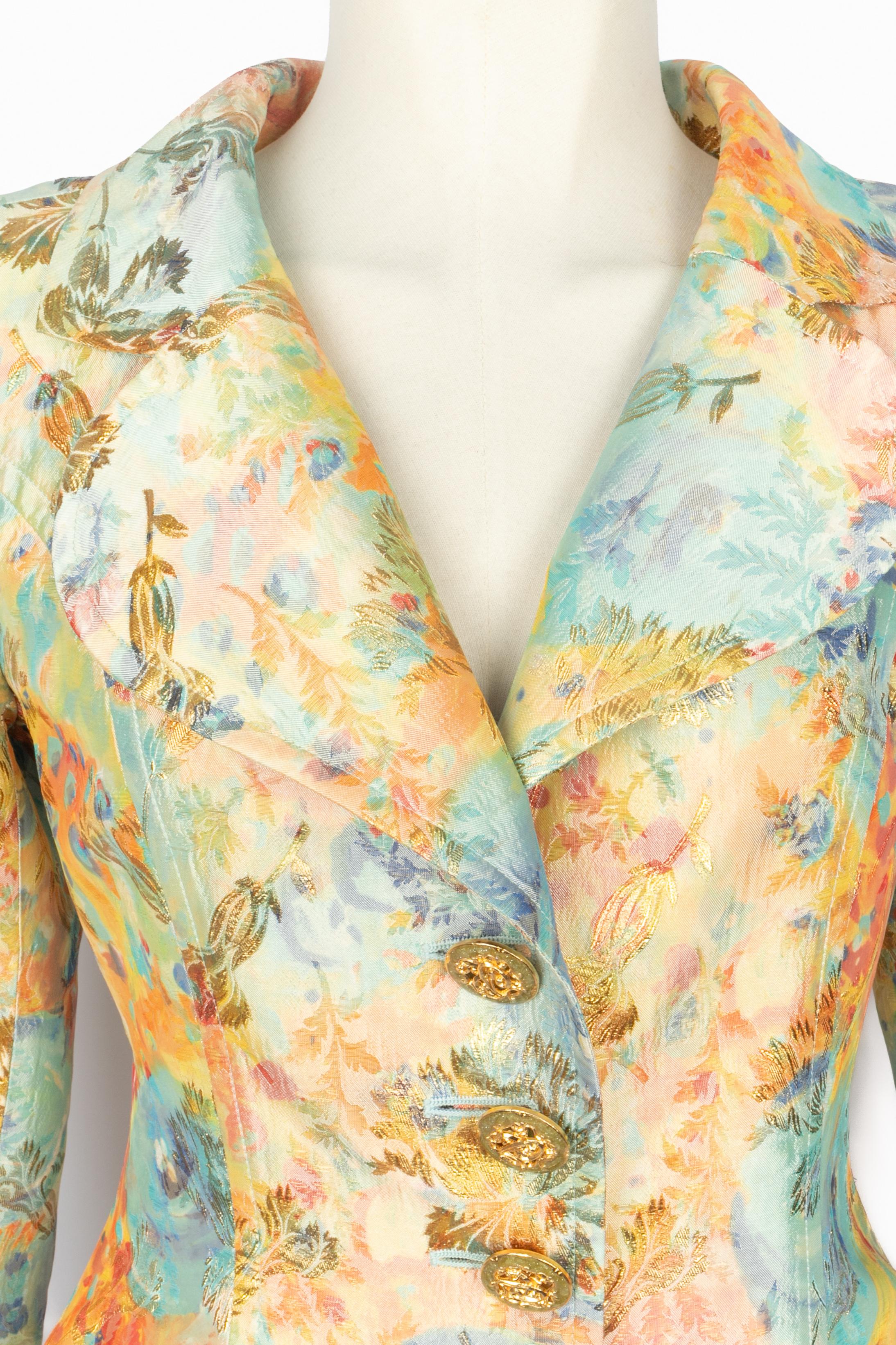 Beige Veste Christian Lacroix été 1996 en vente