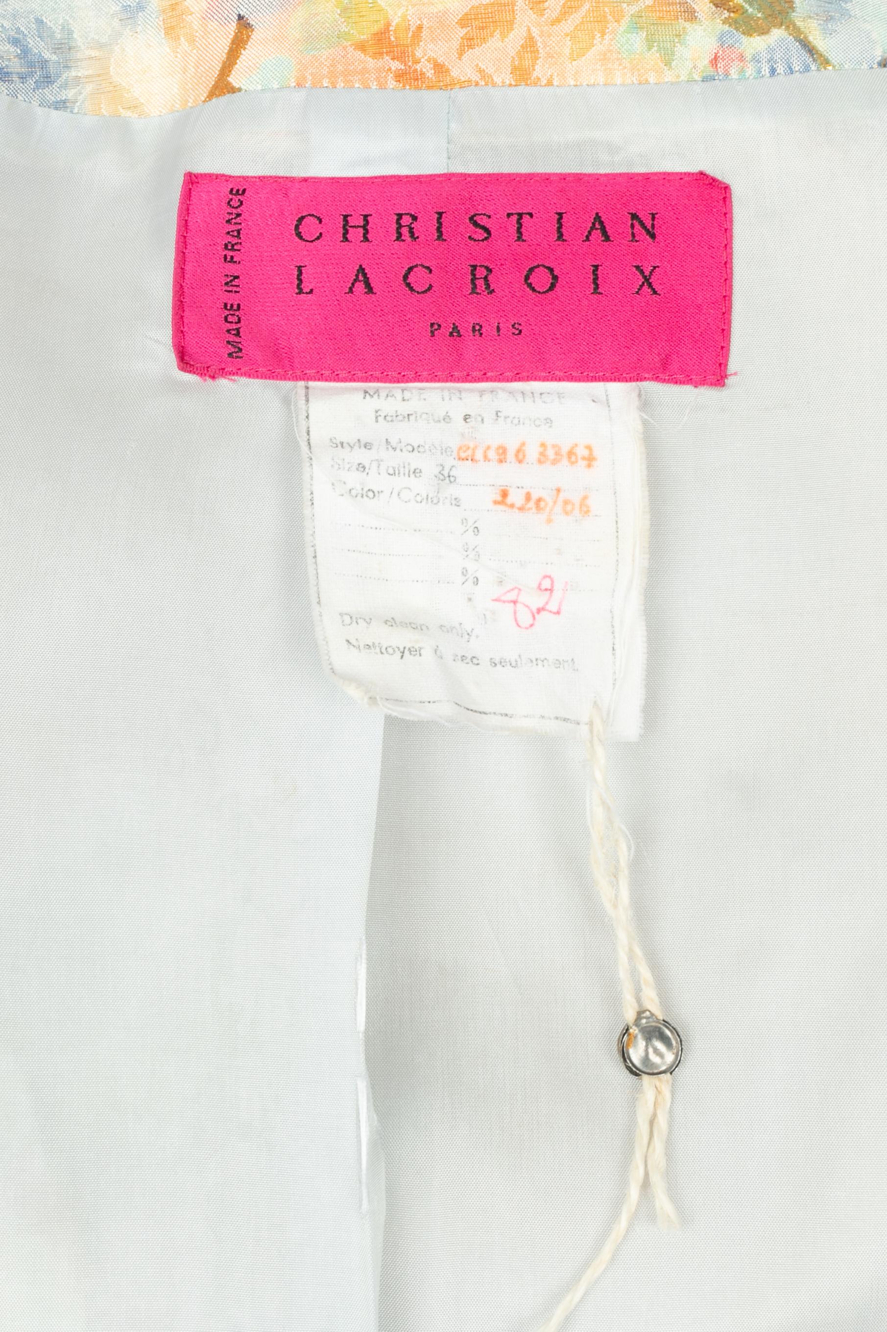 Veste Christian Lacroix été 1996 en vente 3
