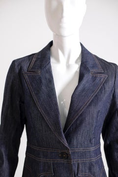 Christian Lacroix Jeans Jacket with Embroidered Heart
