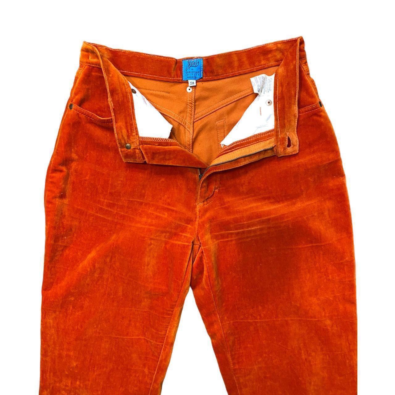 Christian Lacroix Jeans  Vintage Samt Hose mit hoher Taille im Zustand „Gut“ im Angebot in London, GB