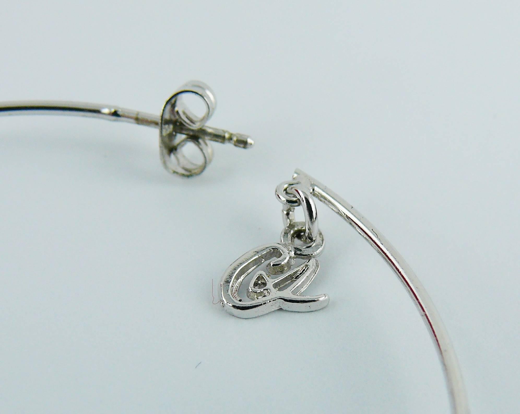 Christian Lacroix Jewelled Hoop Earrings For Sale 3