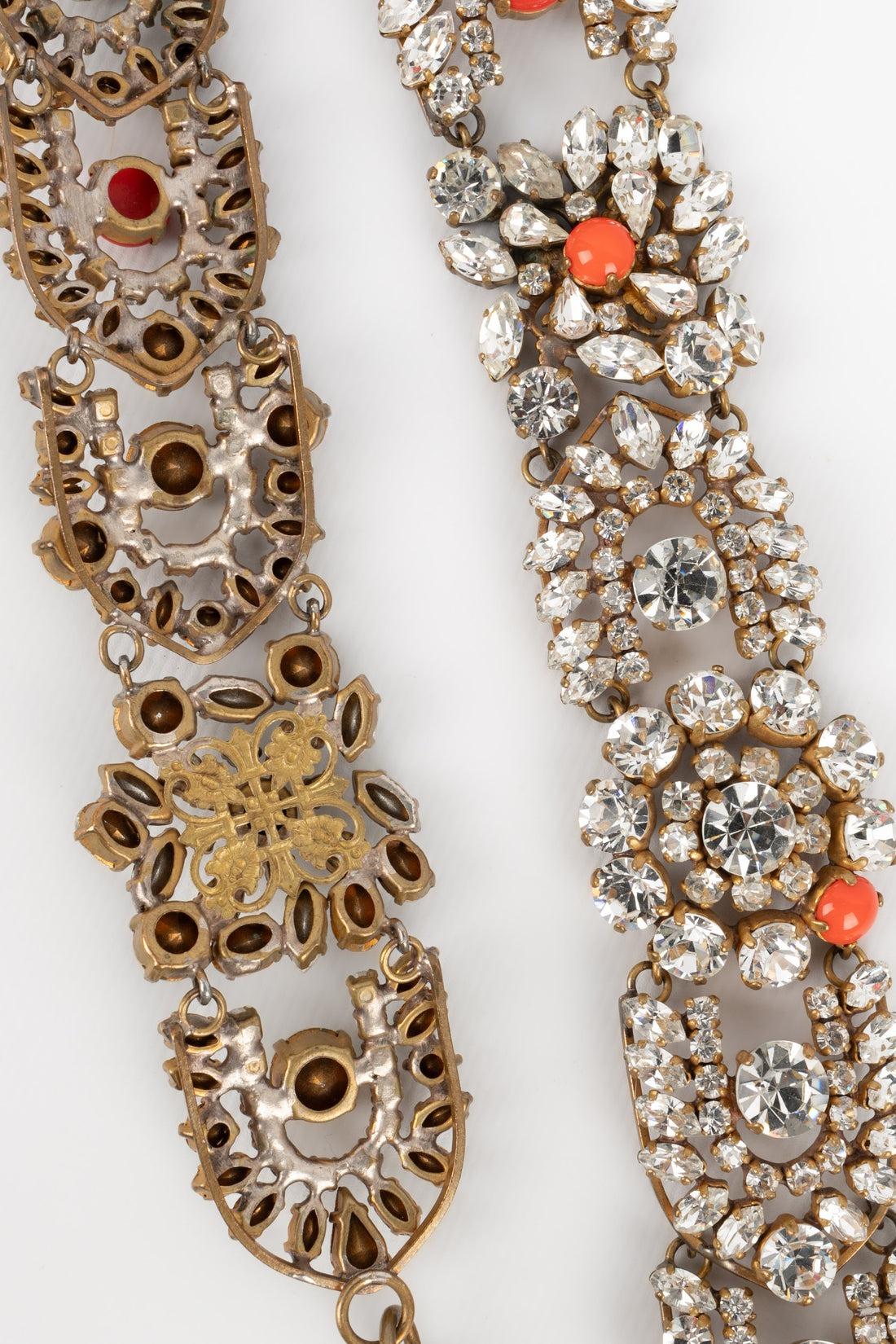 Christian Lacroix, ceinture de bijoux en métal doré, années 1990 en vente 4
