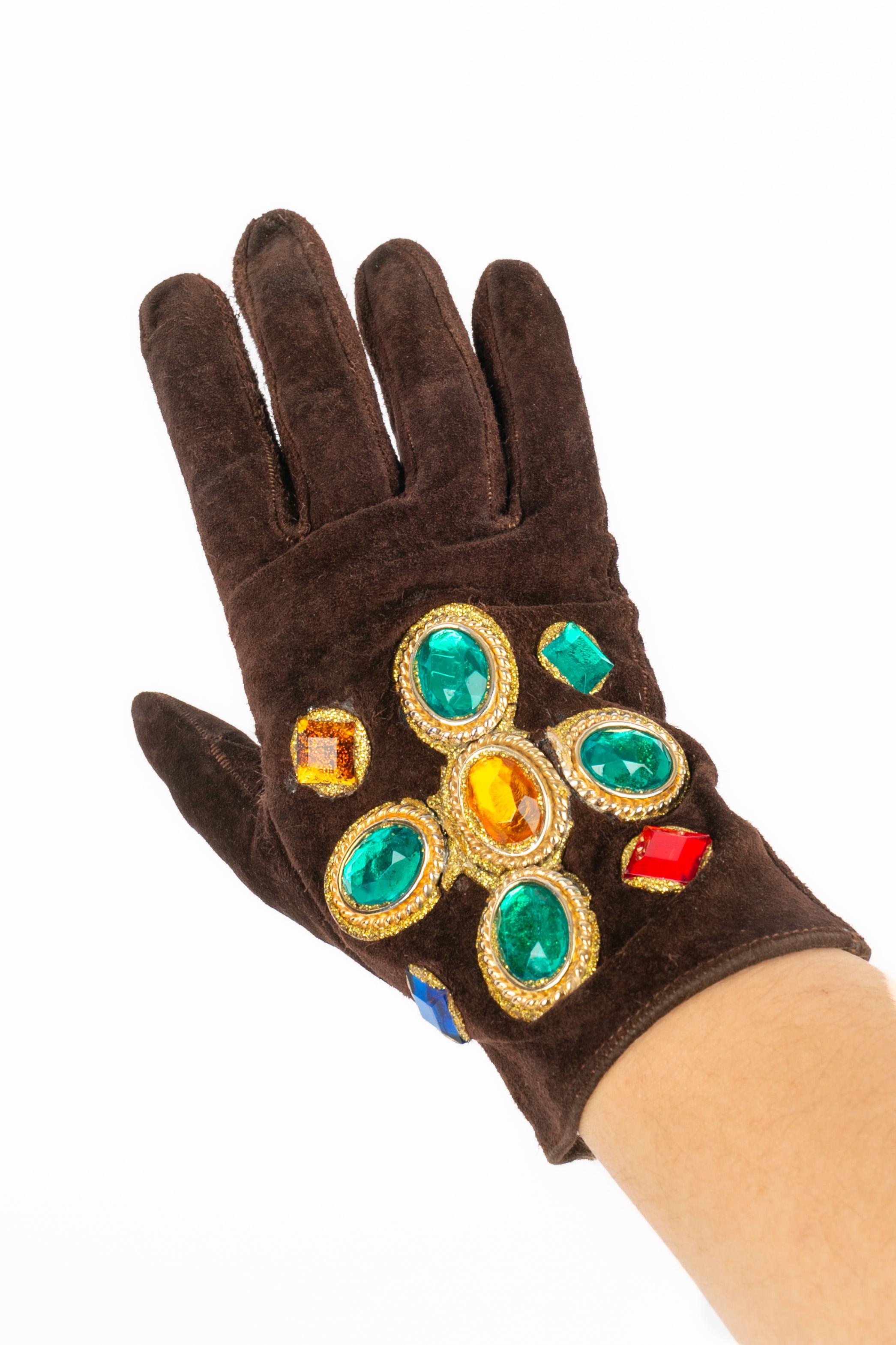 Christian Lacroix Schmuck Handschuhe im Zustand „Gut“ im Angebot in SAINT-OUEN-SUR-SEINE, FR