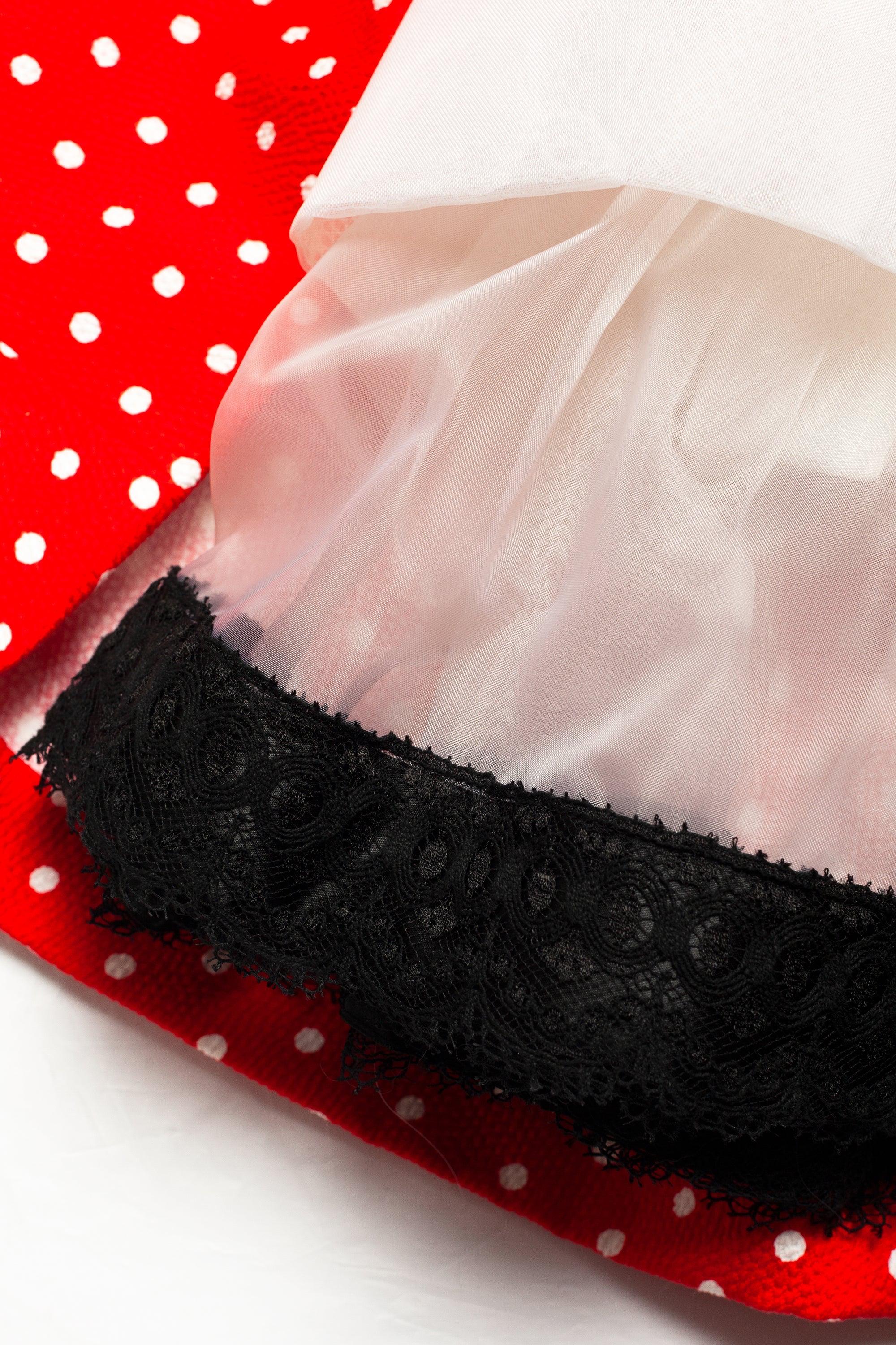 Christian Lacroix Luxe S/S 1988 Runway - Robe petticoat à poignets à pois en vente 6