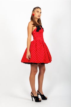 Christian Lacroix Luxe S/S 1988 runway polka dot pouff petticoat dress