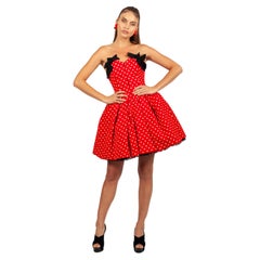 Christian Lacroix Luxe S/S 1988 runway polka dot pouff petticoat dress