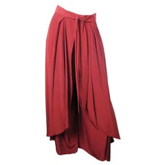 Christian Lacroix Maroon-Hose mit weitem Bein