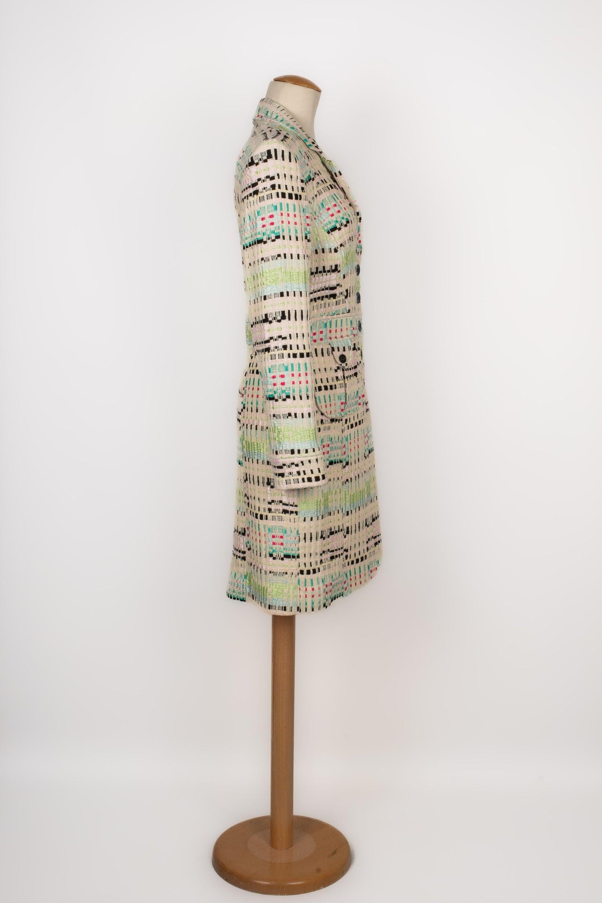 Christian Lacroix Cappotto multicolore di media lunghezza In condizioni ottime in vendita a SAINT-OUEN-SUR-SEINE, FR