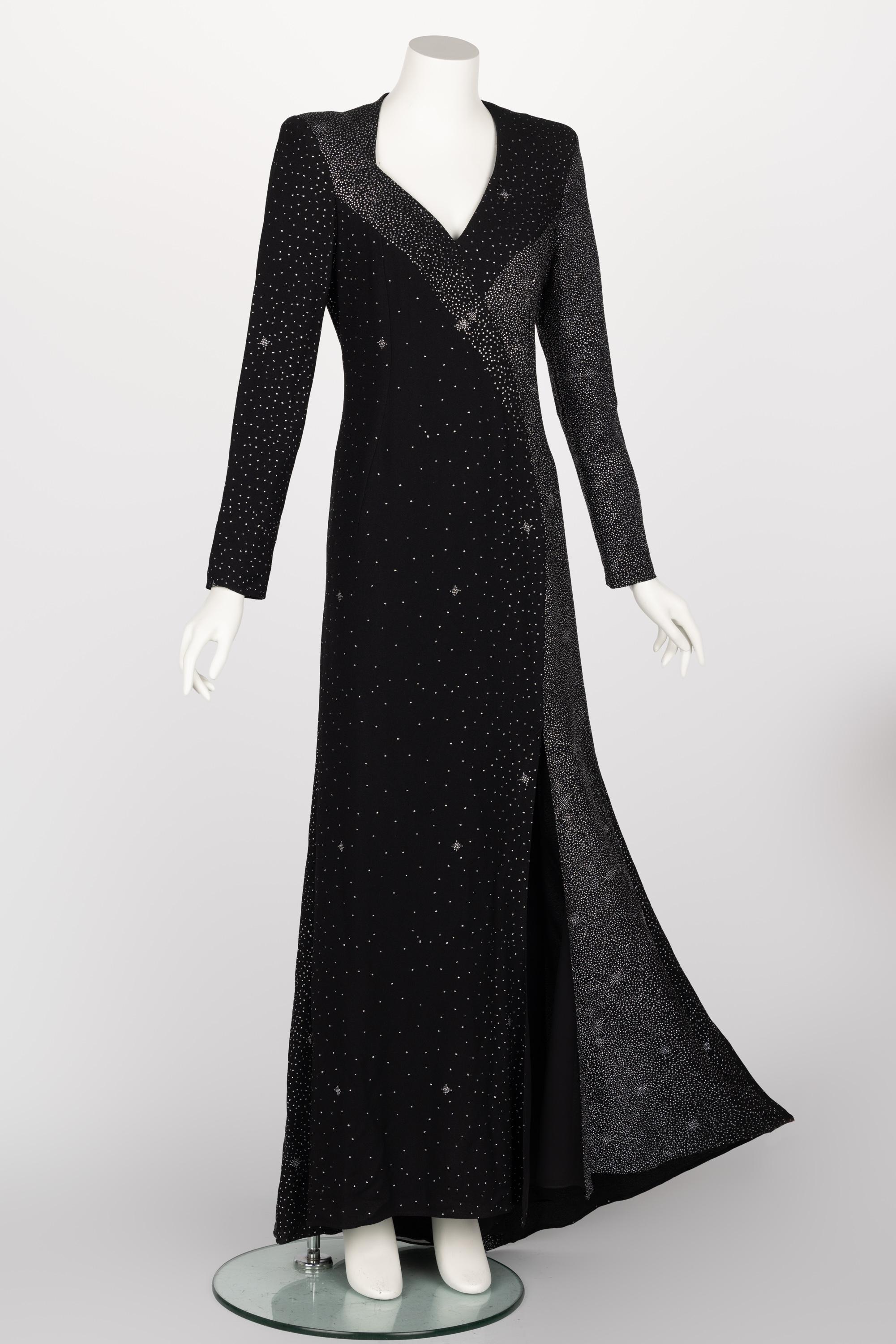 Christian Lacroix Midnight Sparkle Runway Gown FW 98/99 For Sale 1