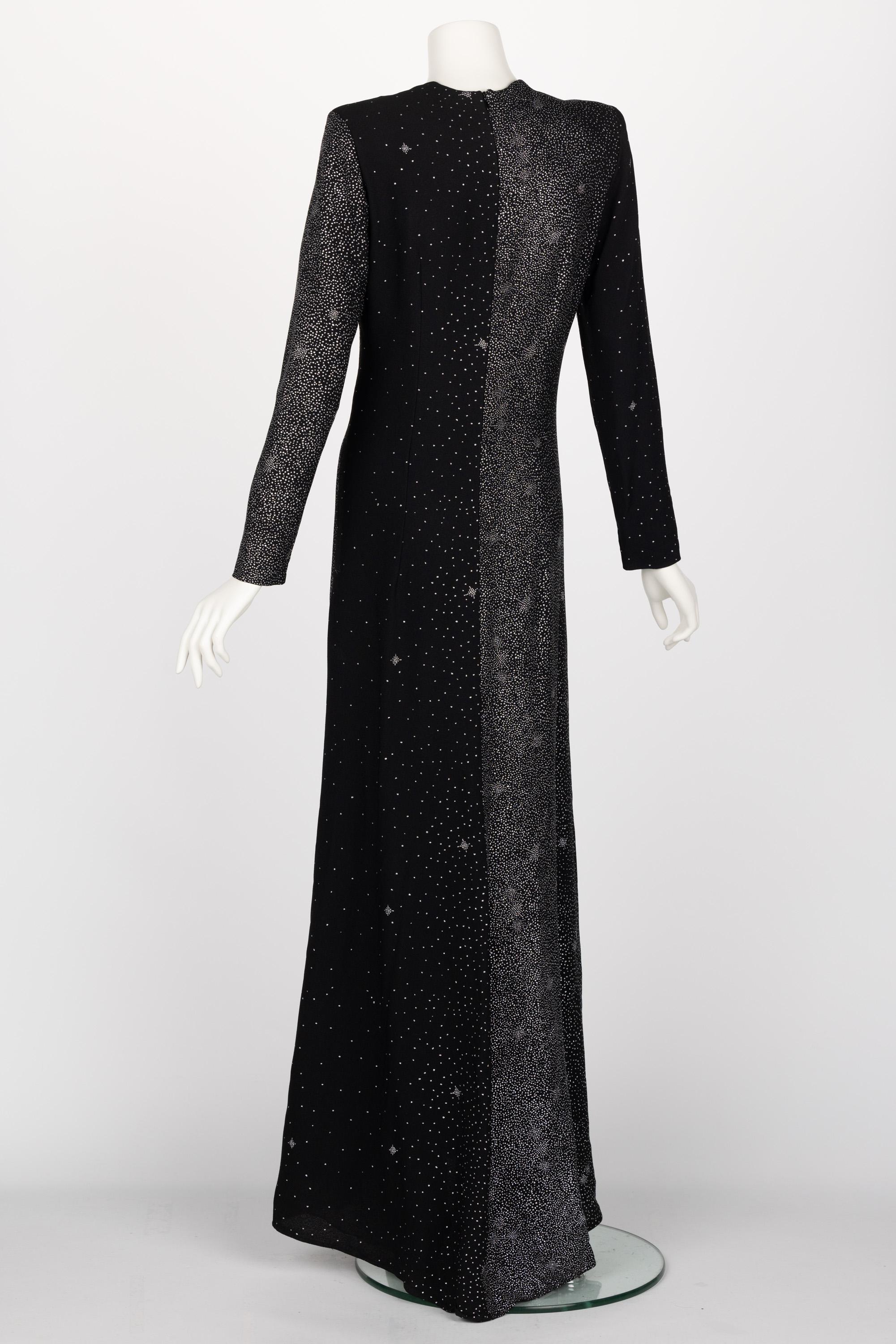 Christian Lacroix Midnight Sparkle Runway Gown FW 98/99 For Sale 3