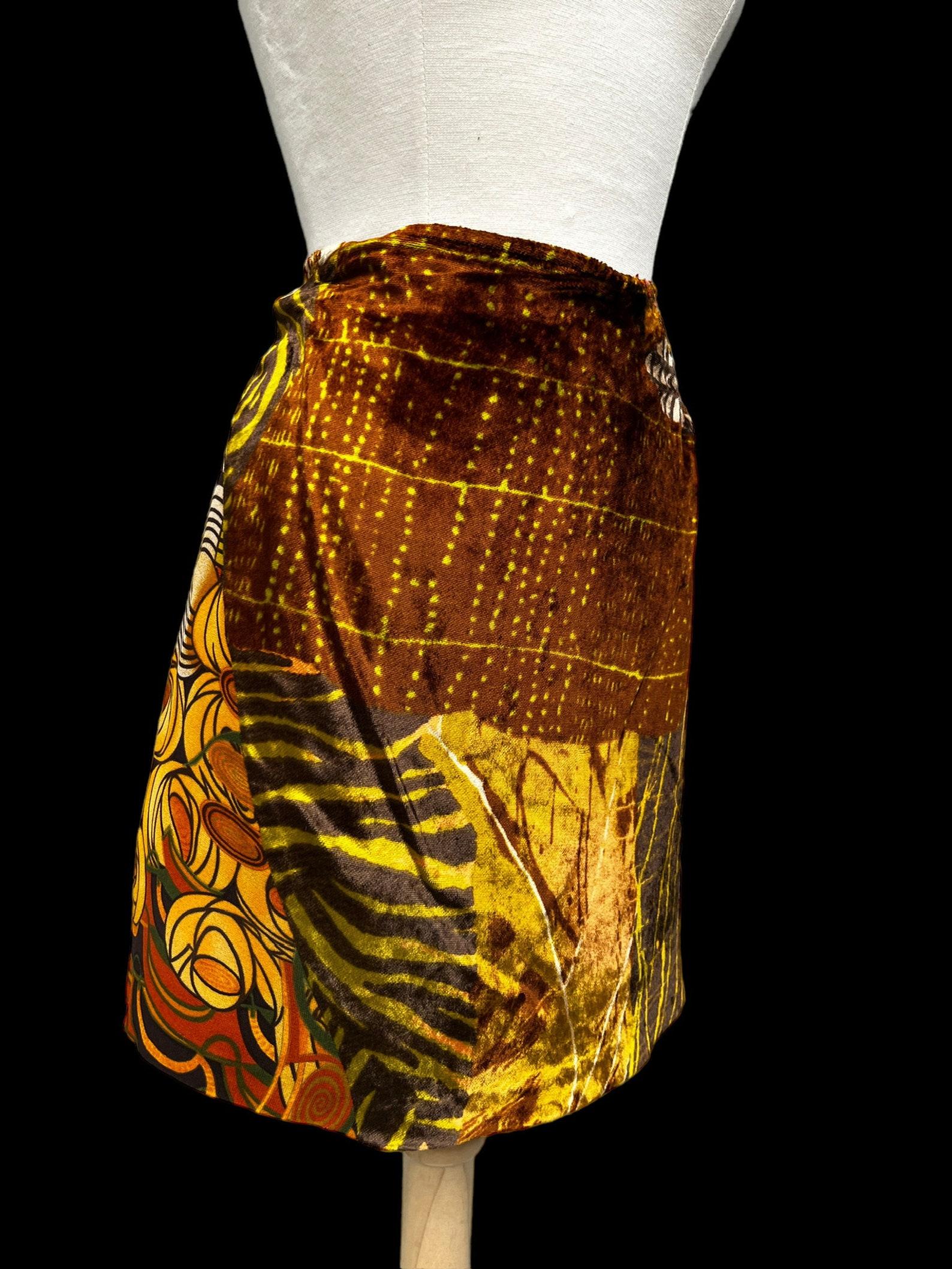 Brown Christian Lacroix Mini Skirt