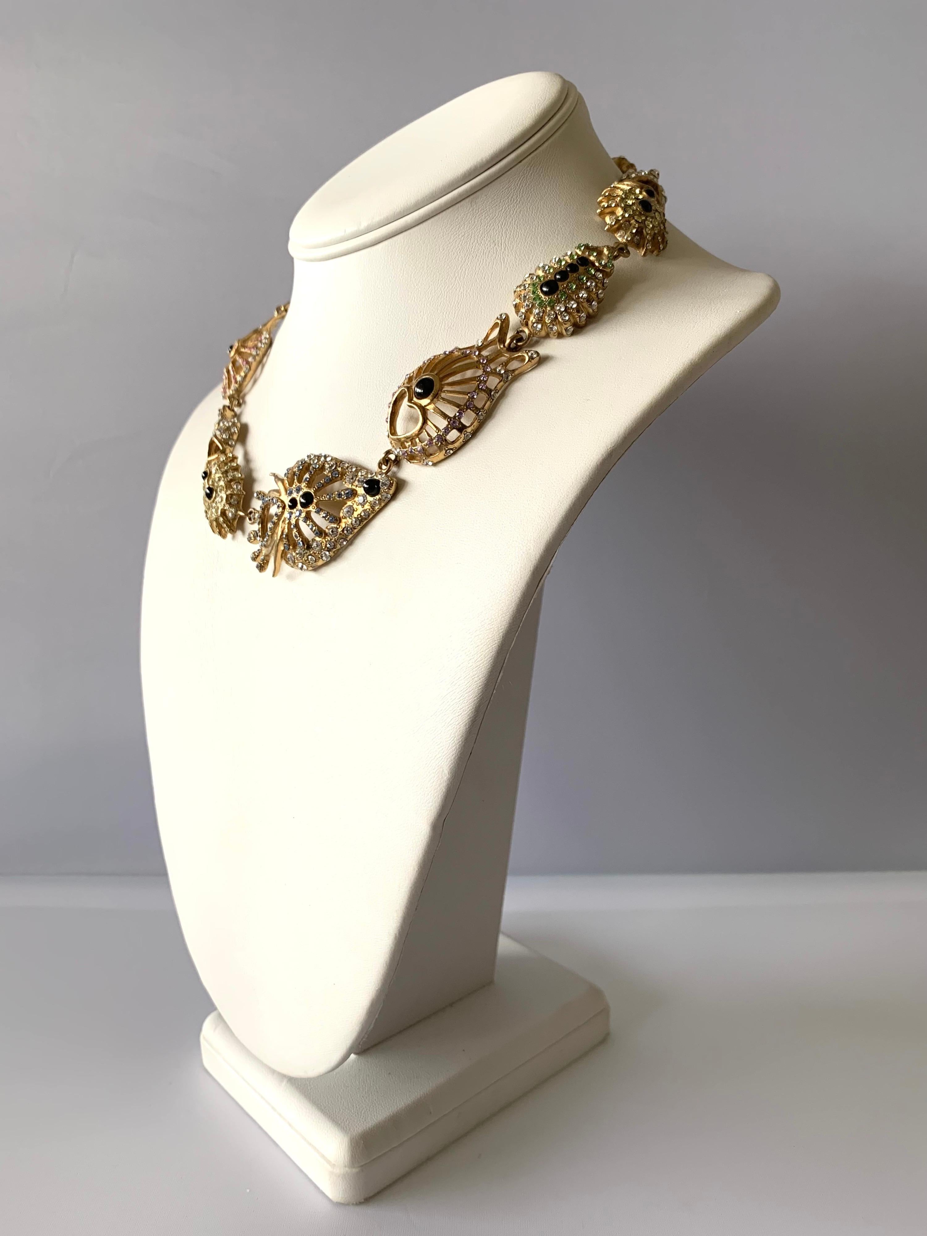 Women's Christian Lacroix Modernist Diamante Statement Necklace
