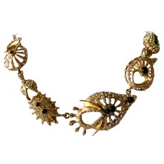 Christian Lacroix Modernist Diamante Statement Necklace