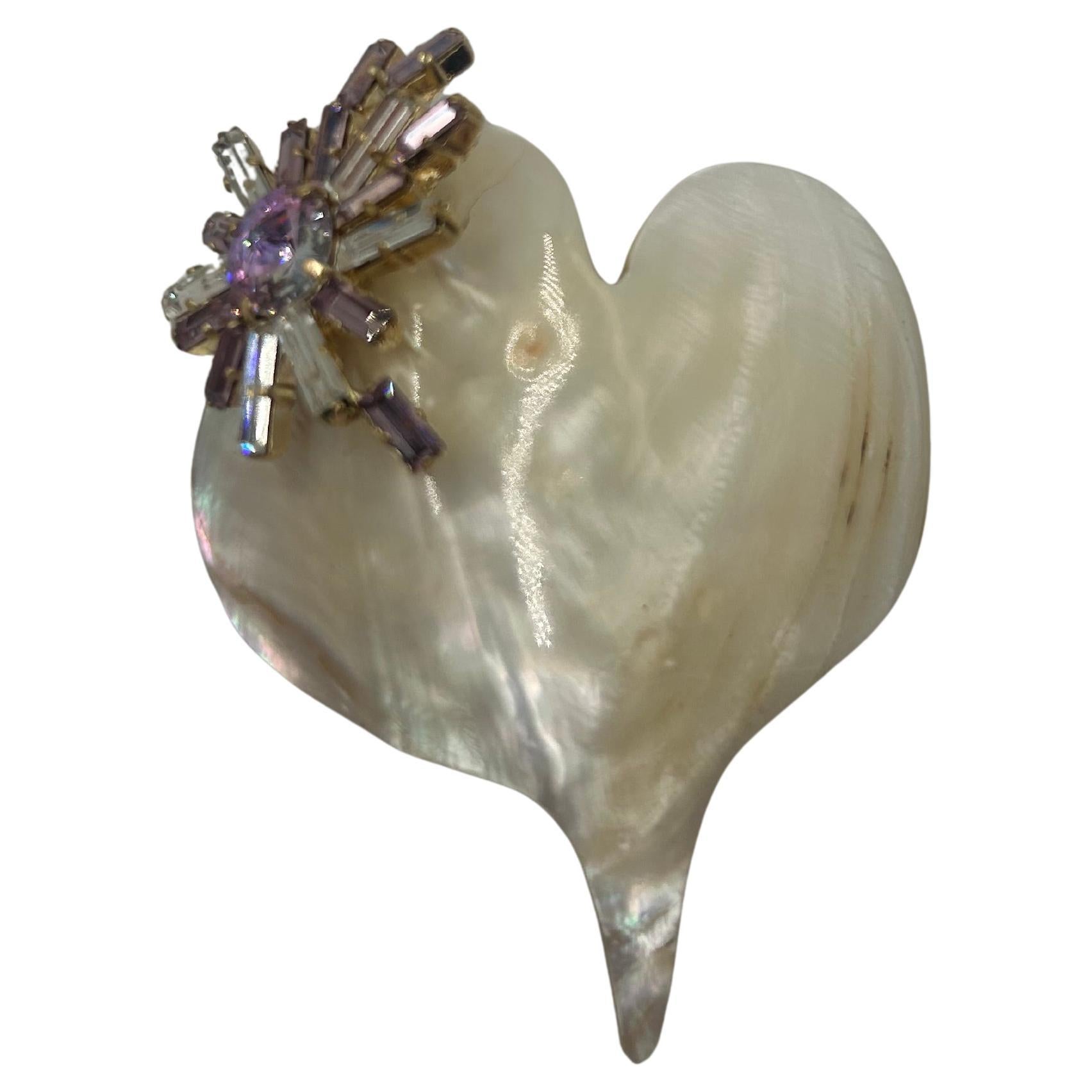Christian Lacroix Mother Of Pearl Brooch & Pendant