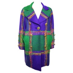 Christian Lacroix  Abrigo de tweed multicolor