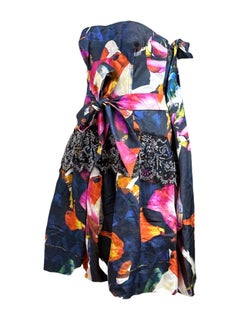 Christian Lacroix multicolor printed balloon dress