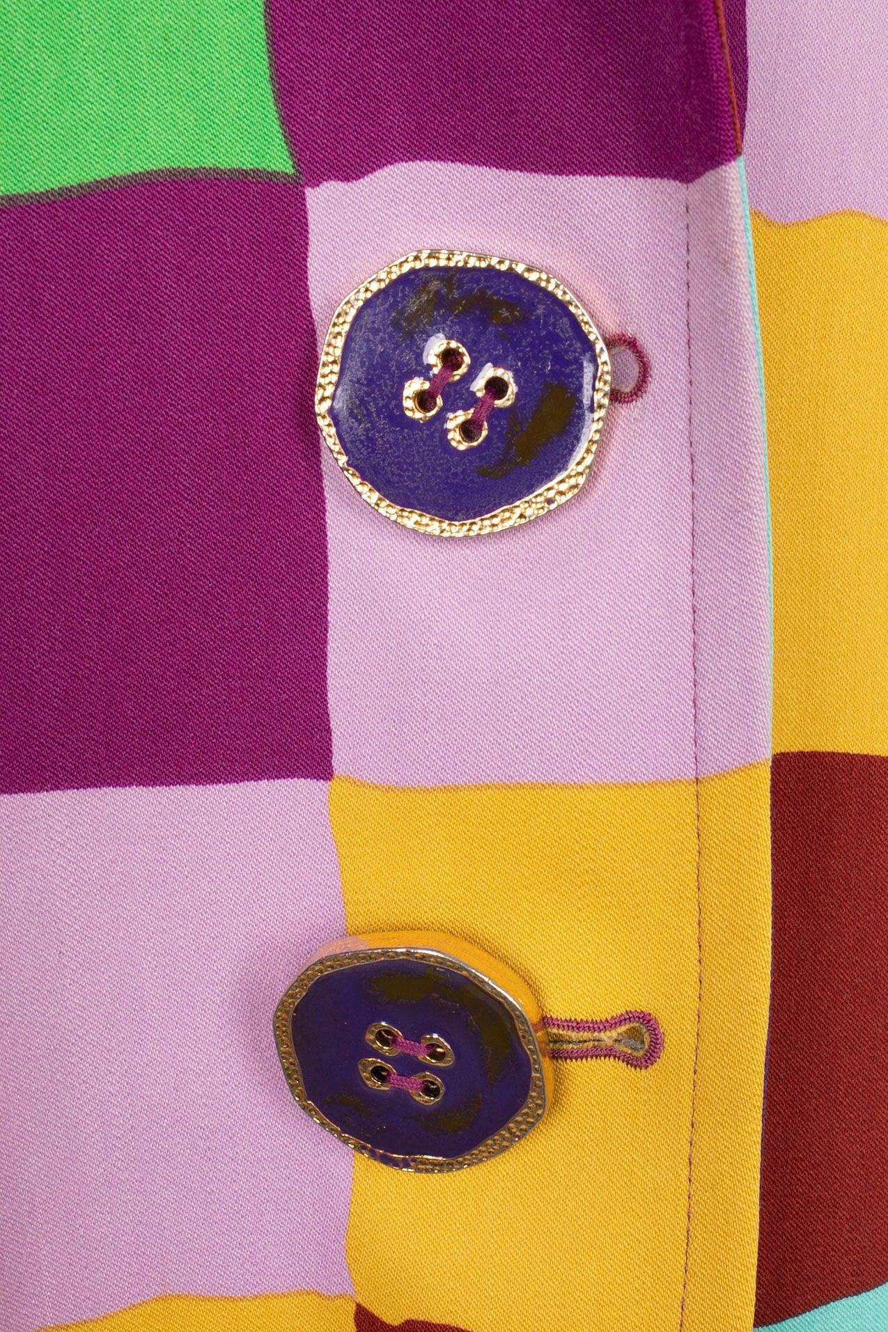 Christian Lacroix Giacca in lana mista multicolore in vendita 2