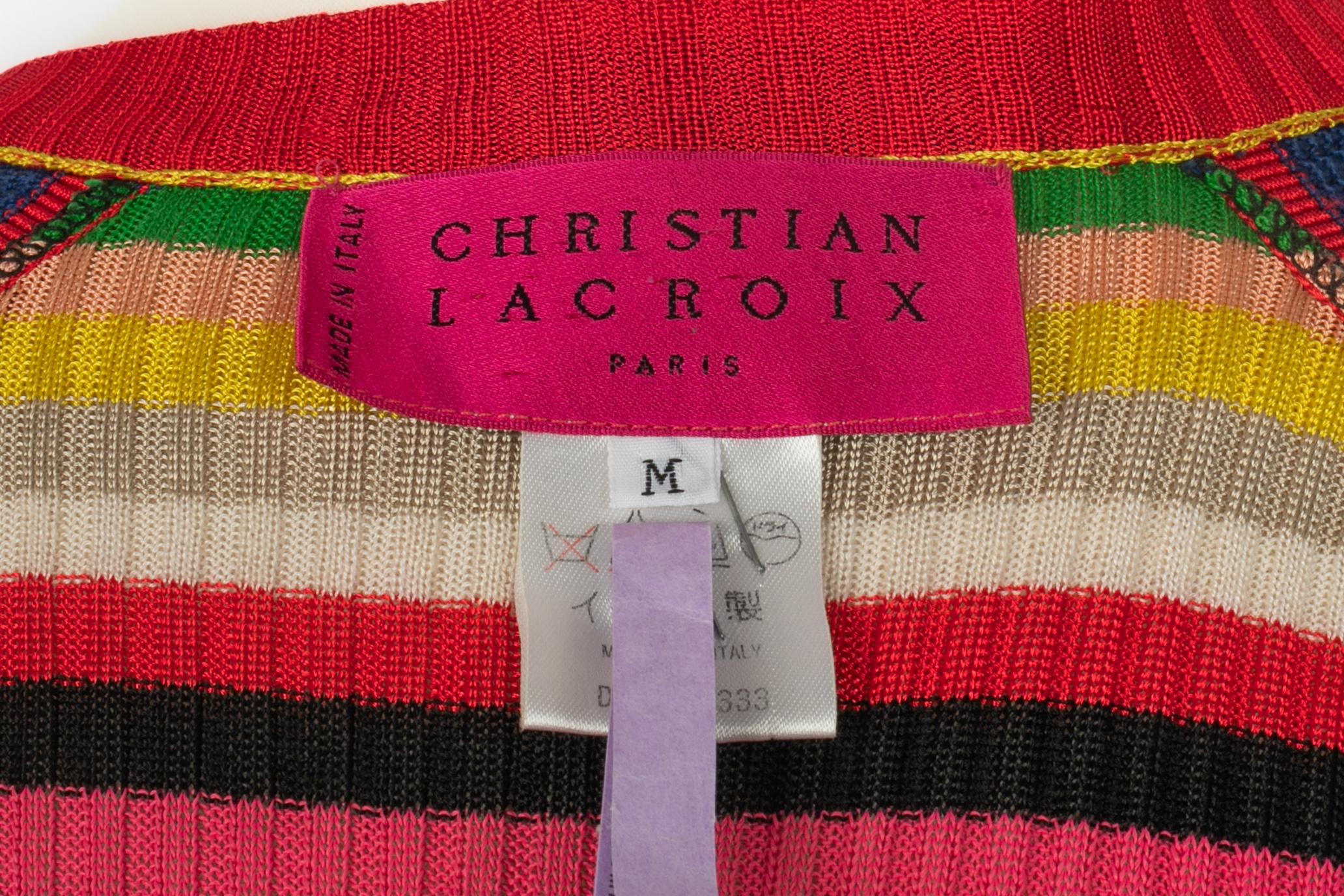 Cardigan multicolore Christian Lacroix in vendita 4